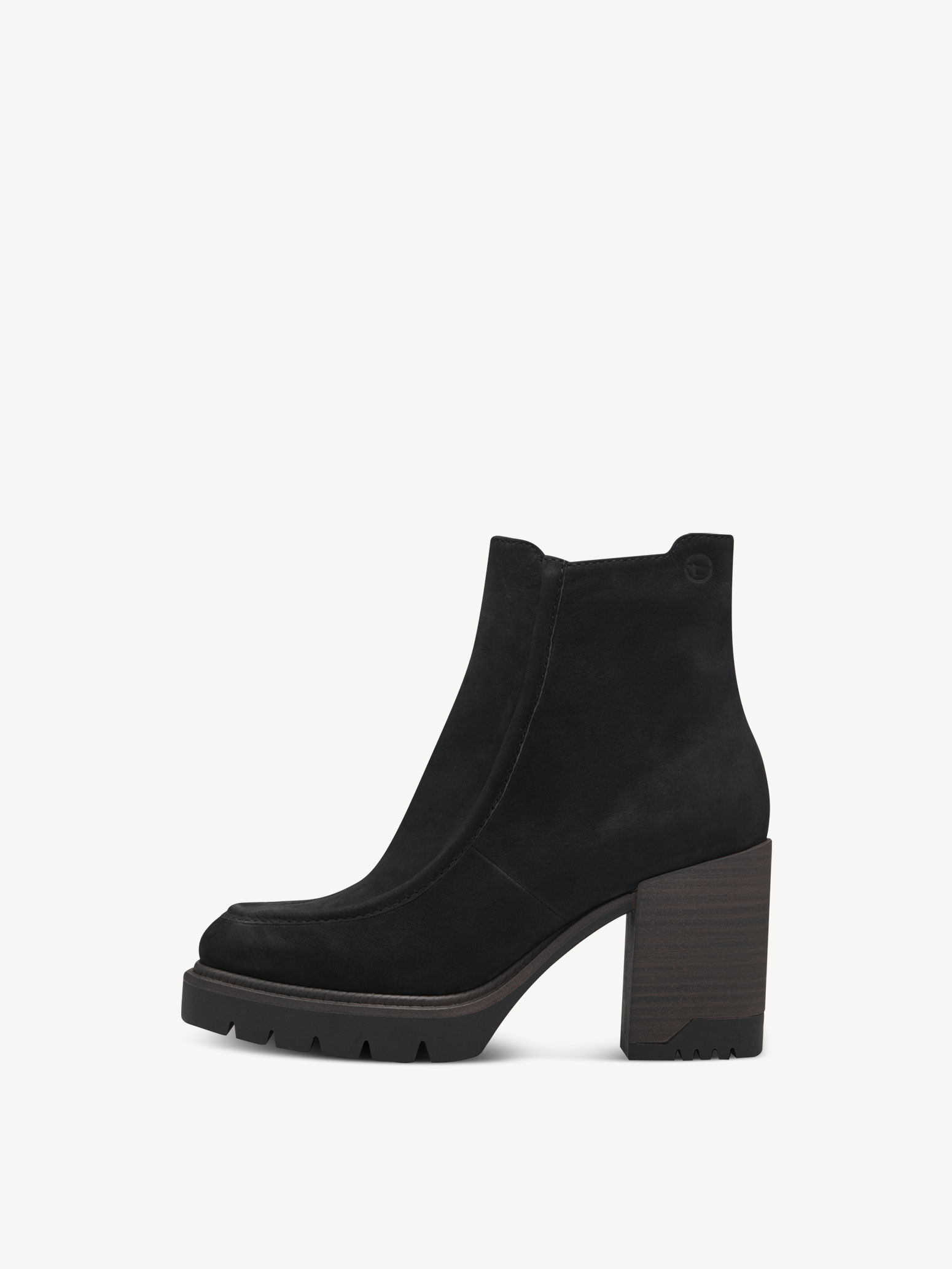 Leather Bootie - Black
