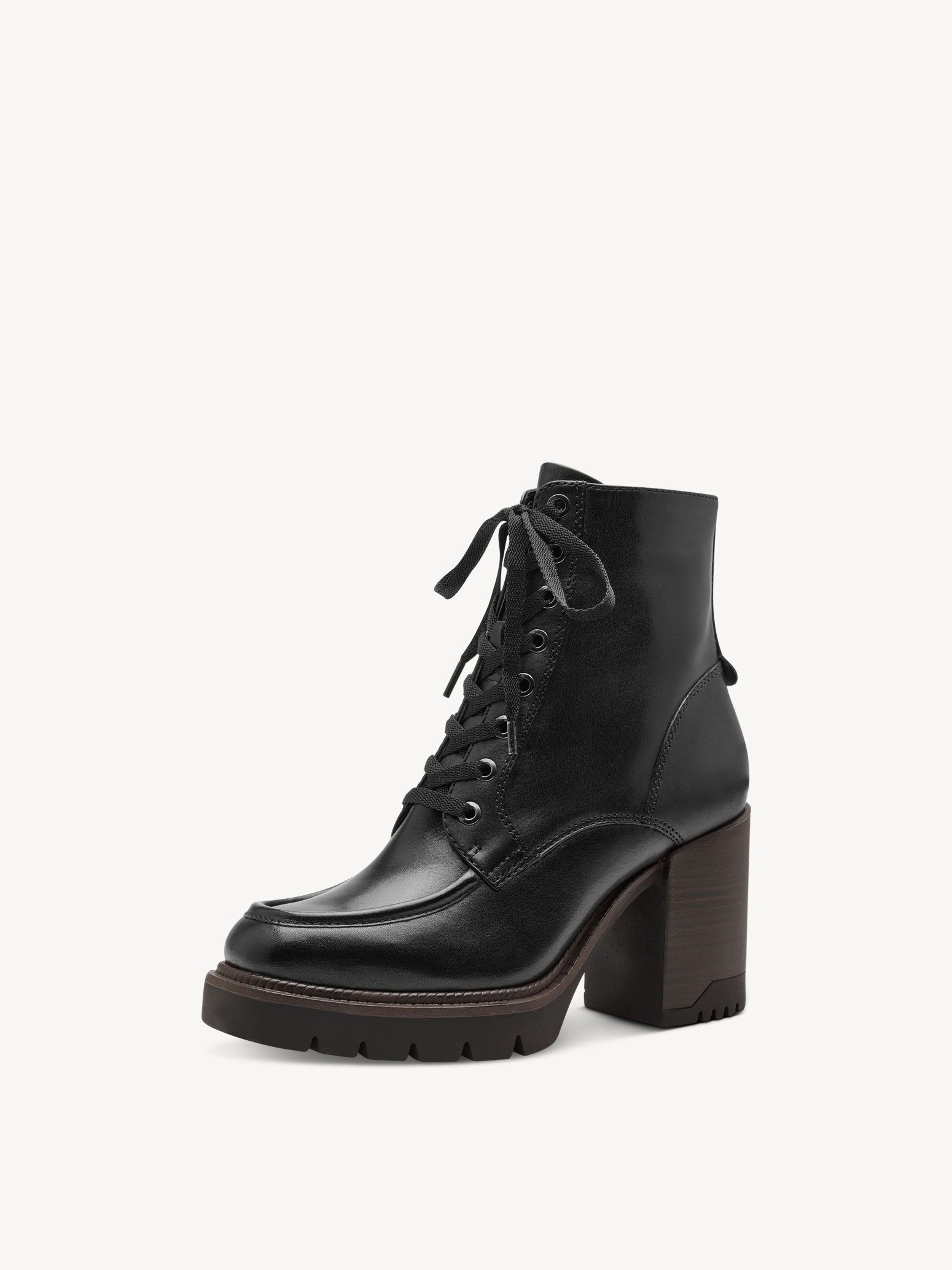 Leather Bootie - Black
