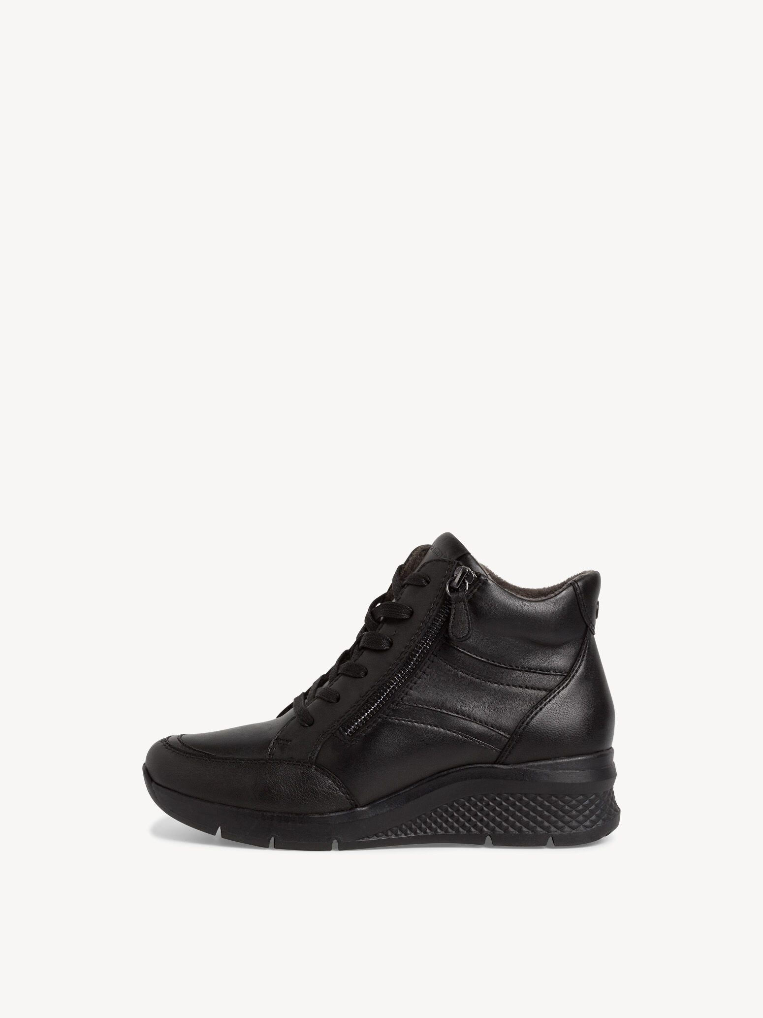 Leather Sneaker - Black