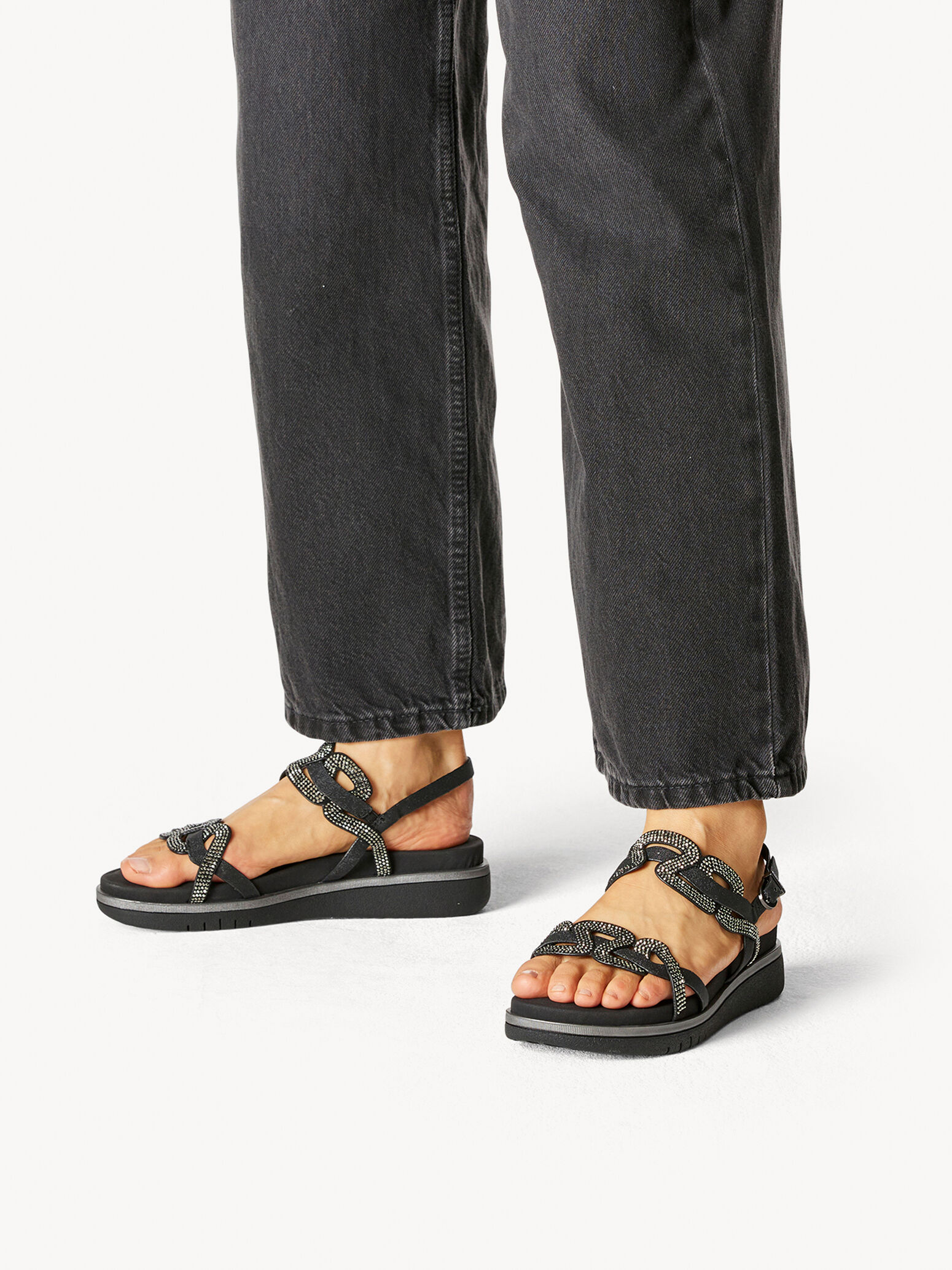 Heeled Sandal - Black