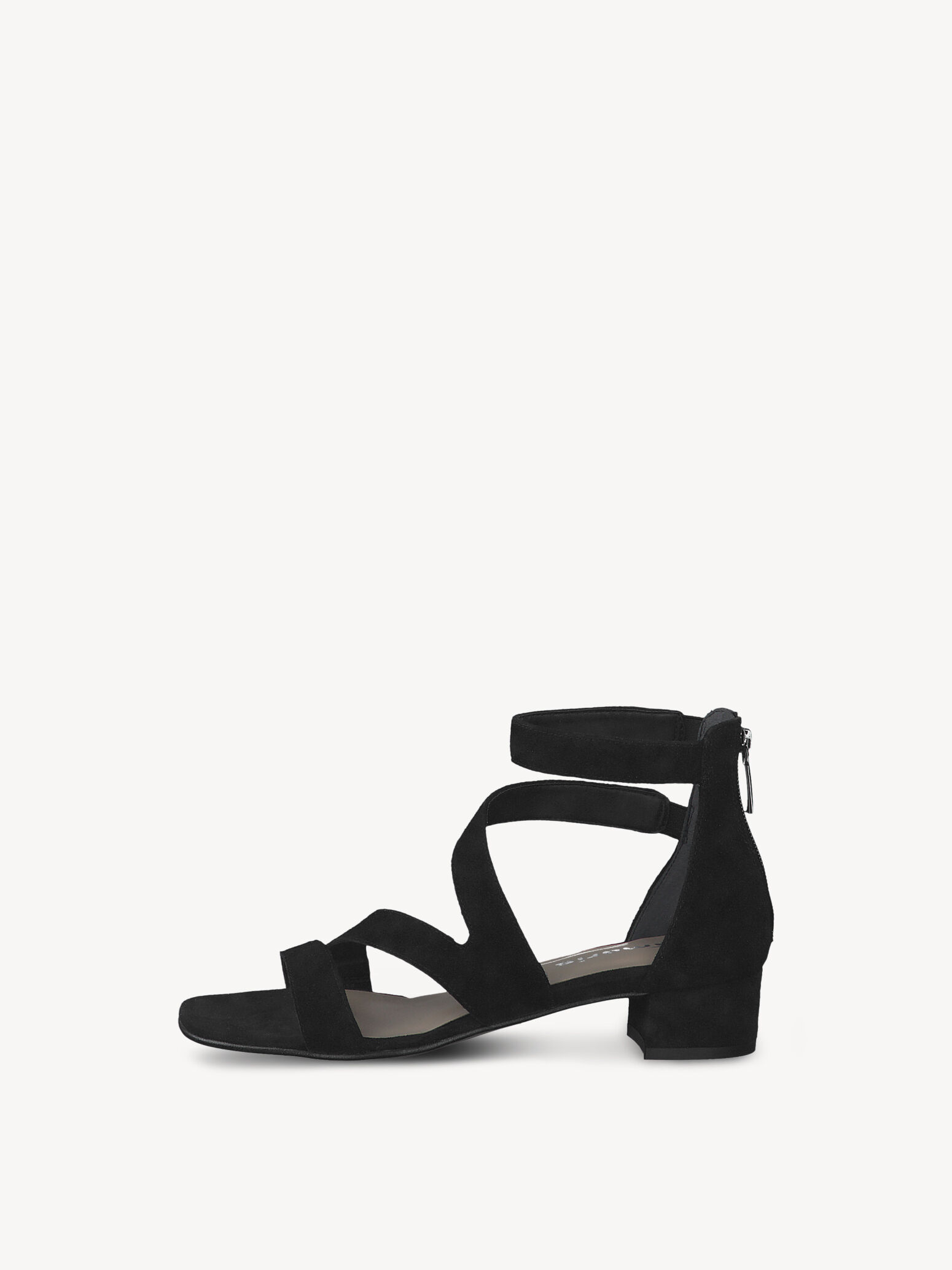 Leather Heeled Sandal - Black