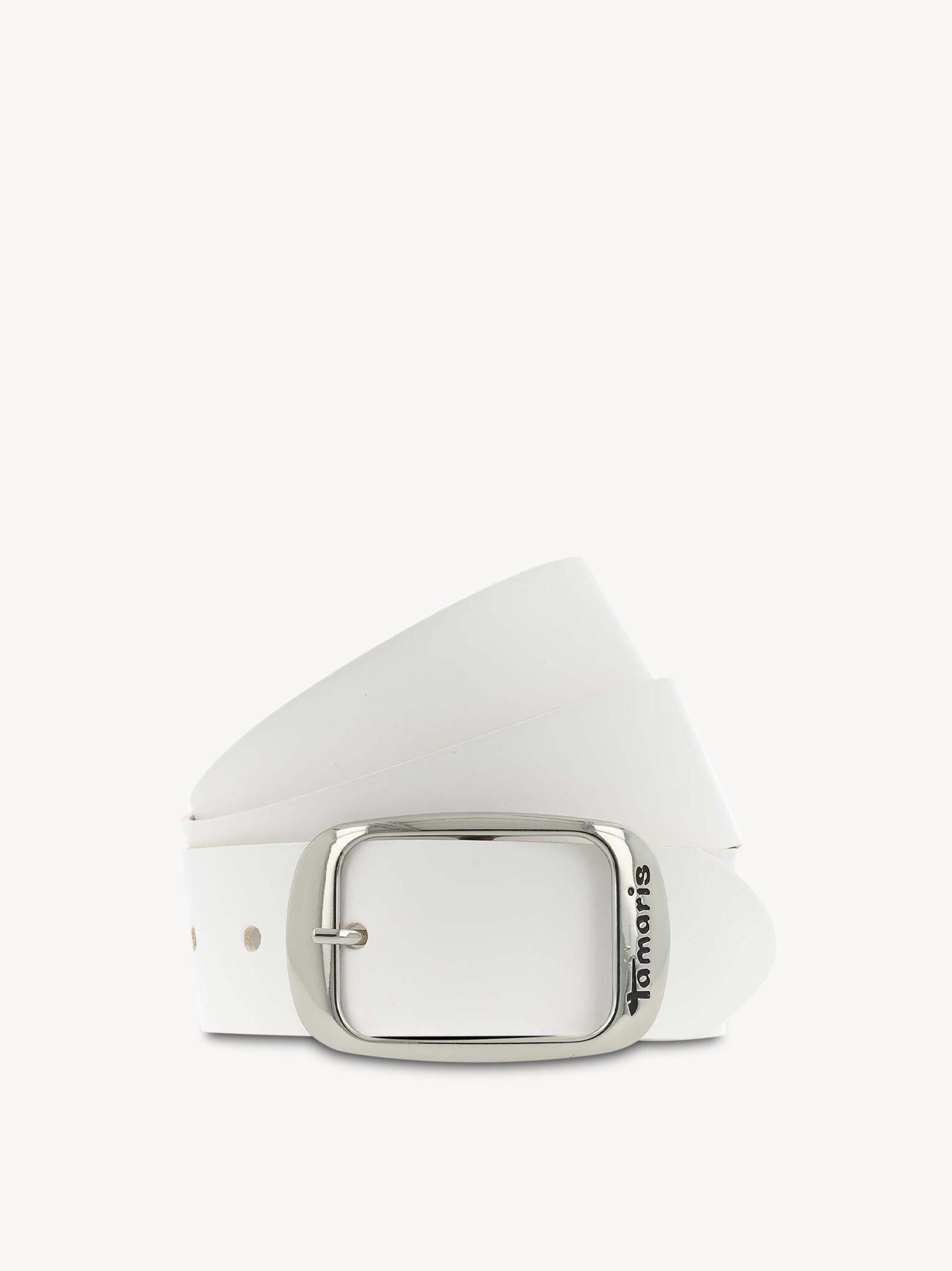 Leather Belt - White