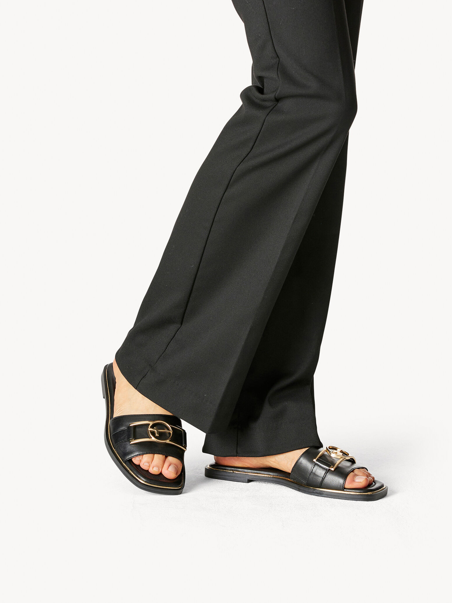 Leather Mule - Black