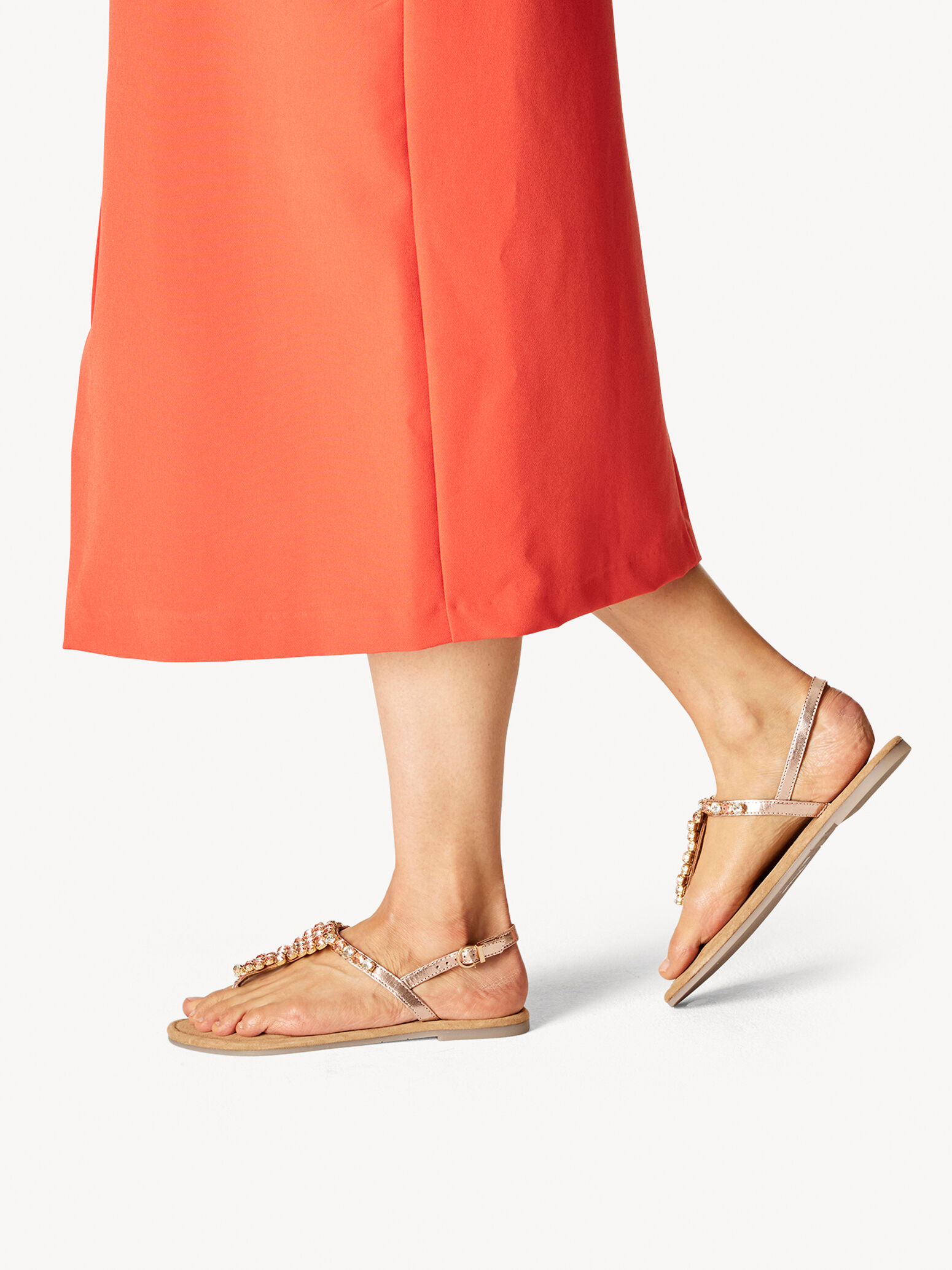 Leather Sandal - Metallic