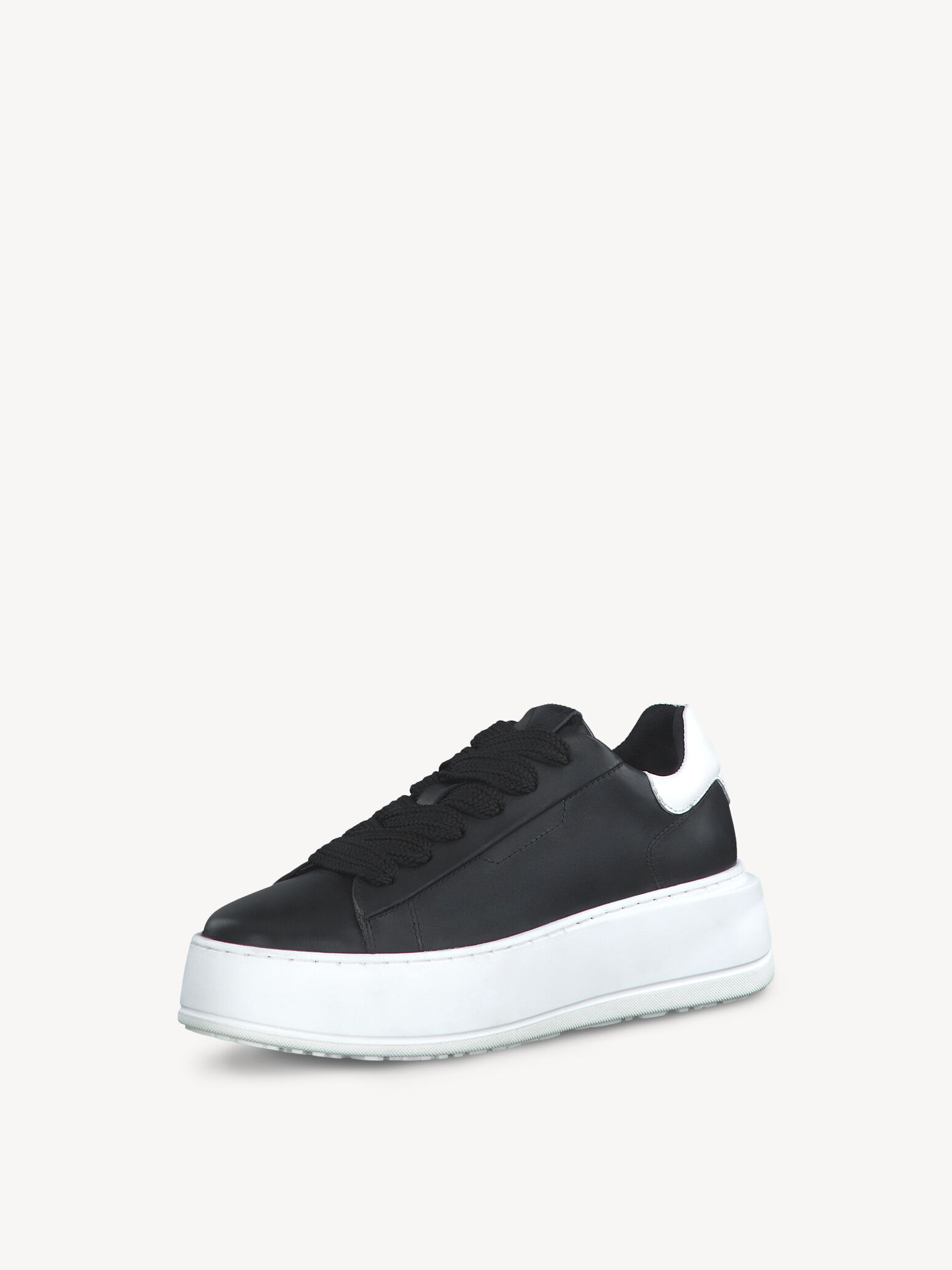 Leather Sneaker - Black