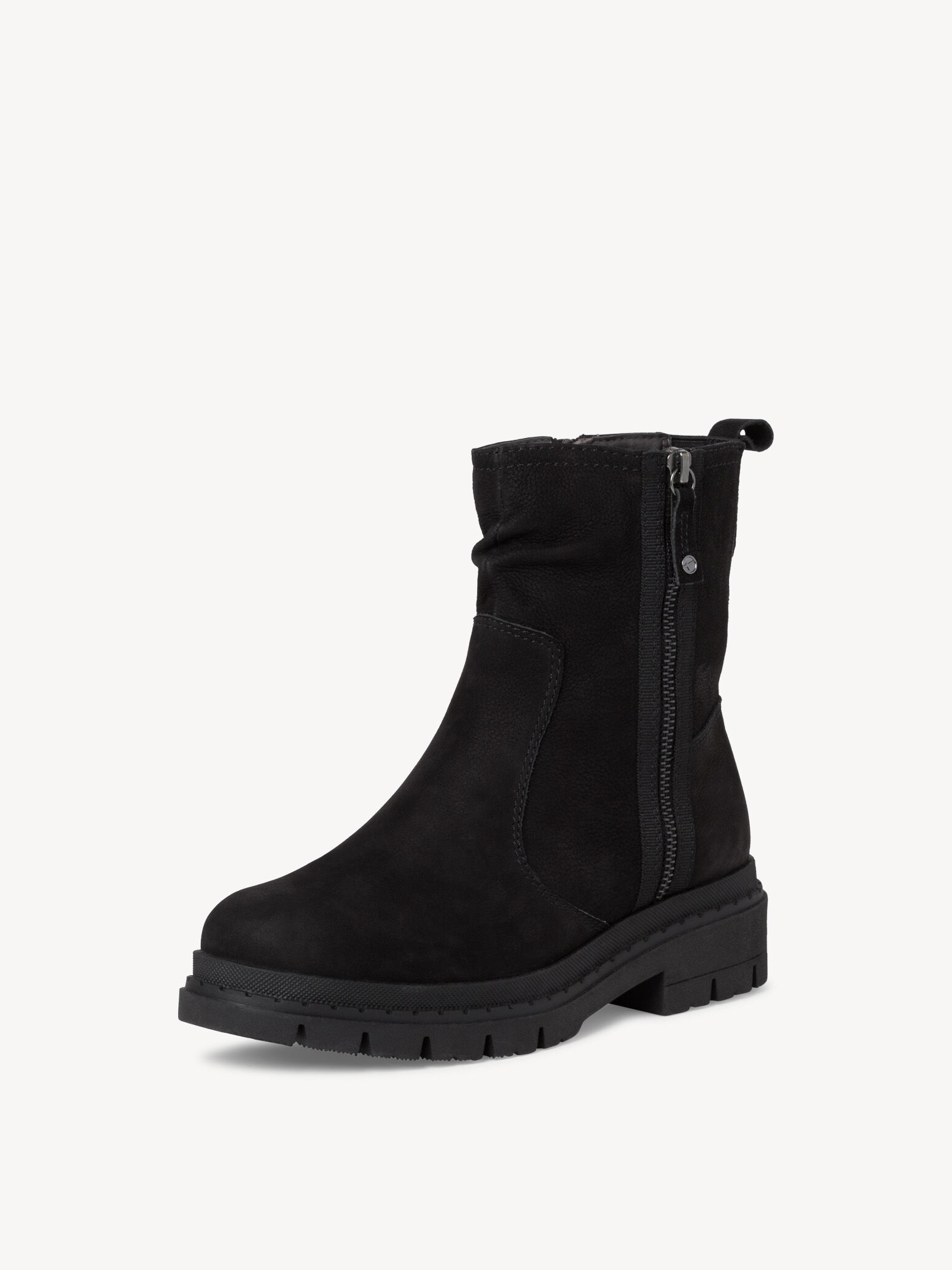 Leather Bootie - Black