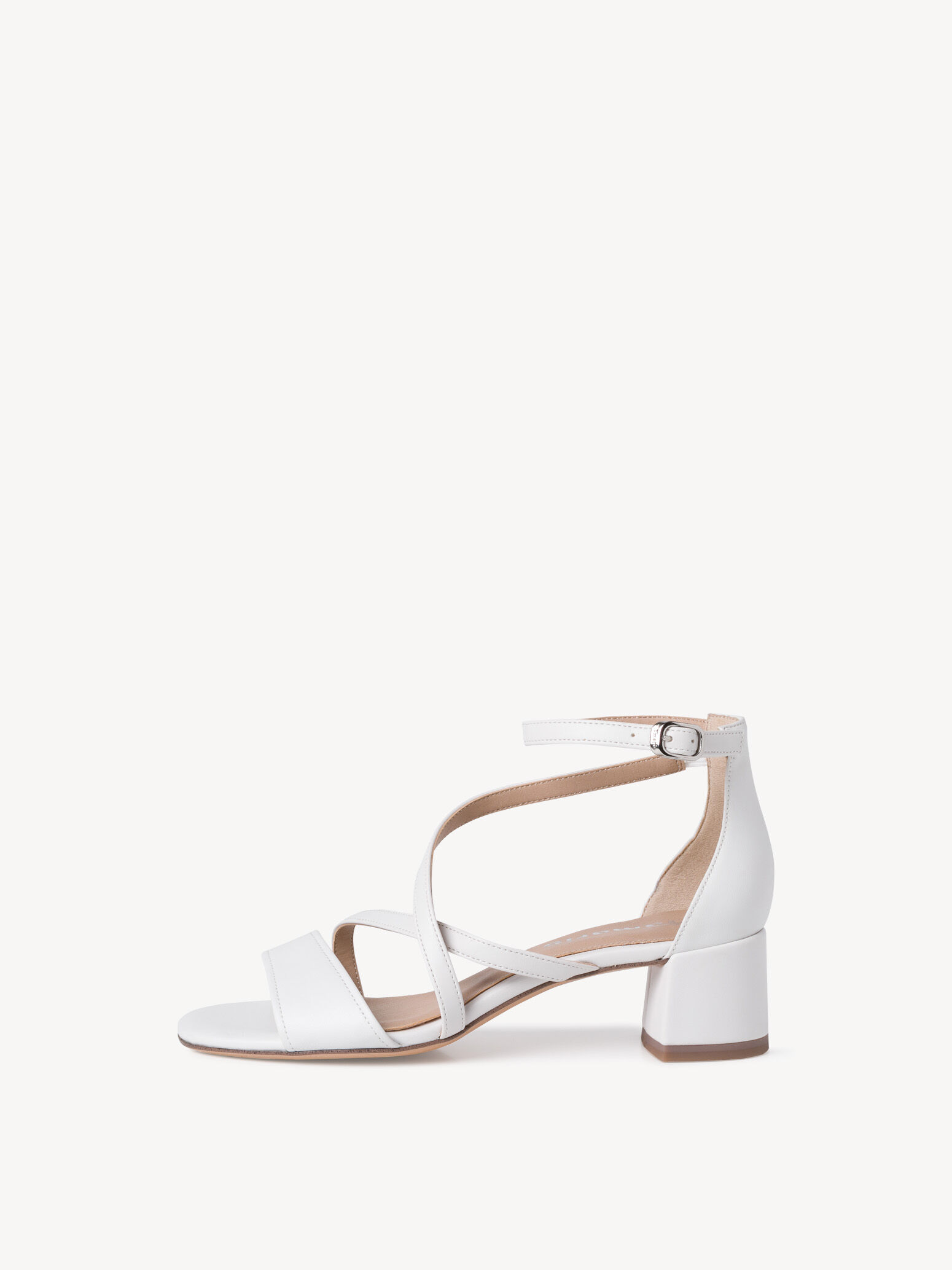 Heeled Sandal - White
