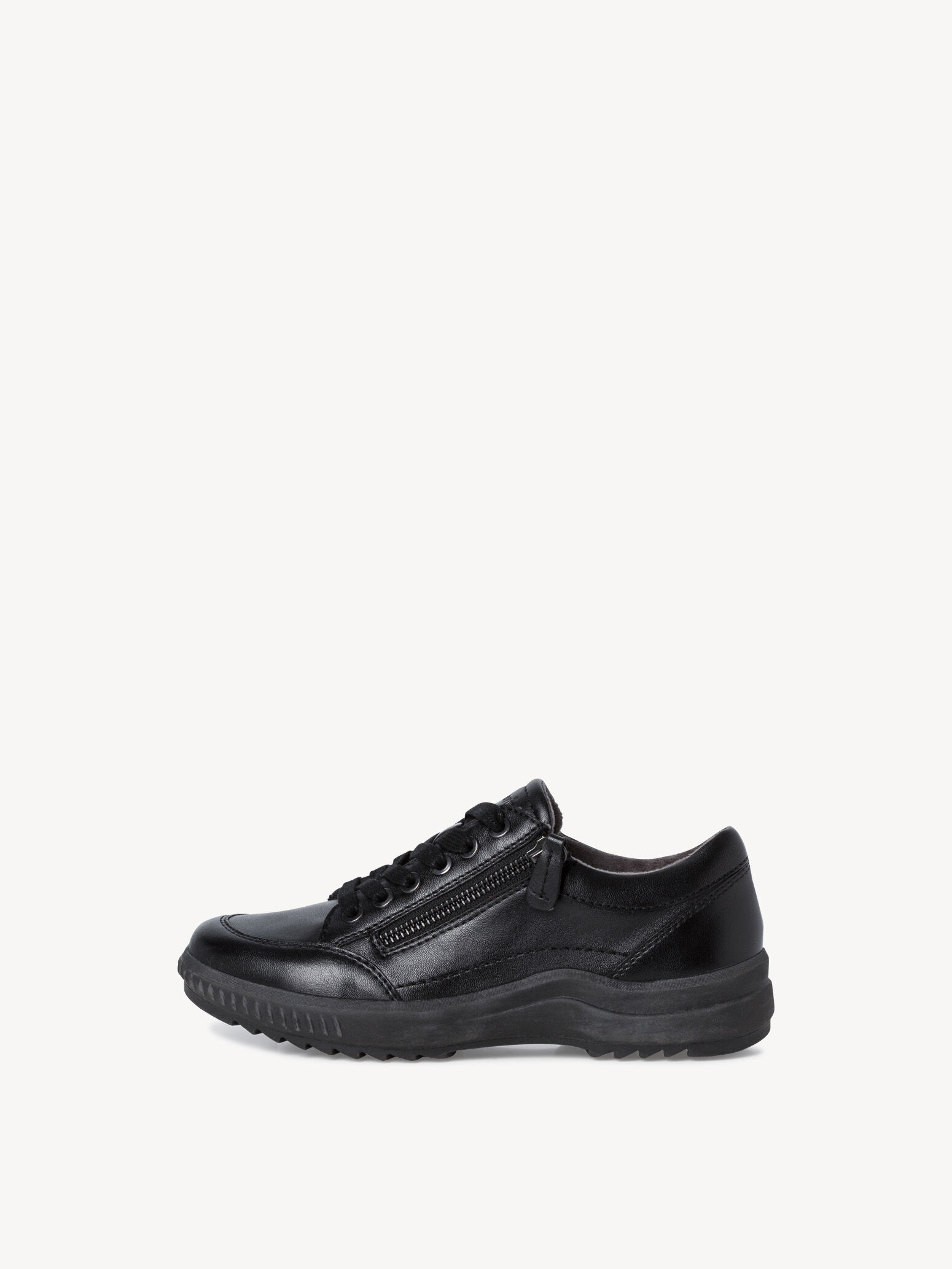 Leather Low Shoes - Black