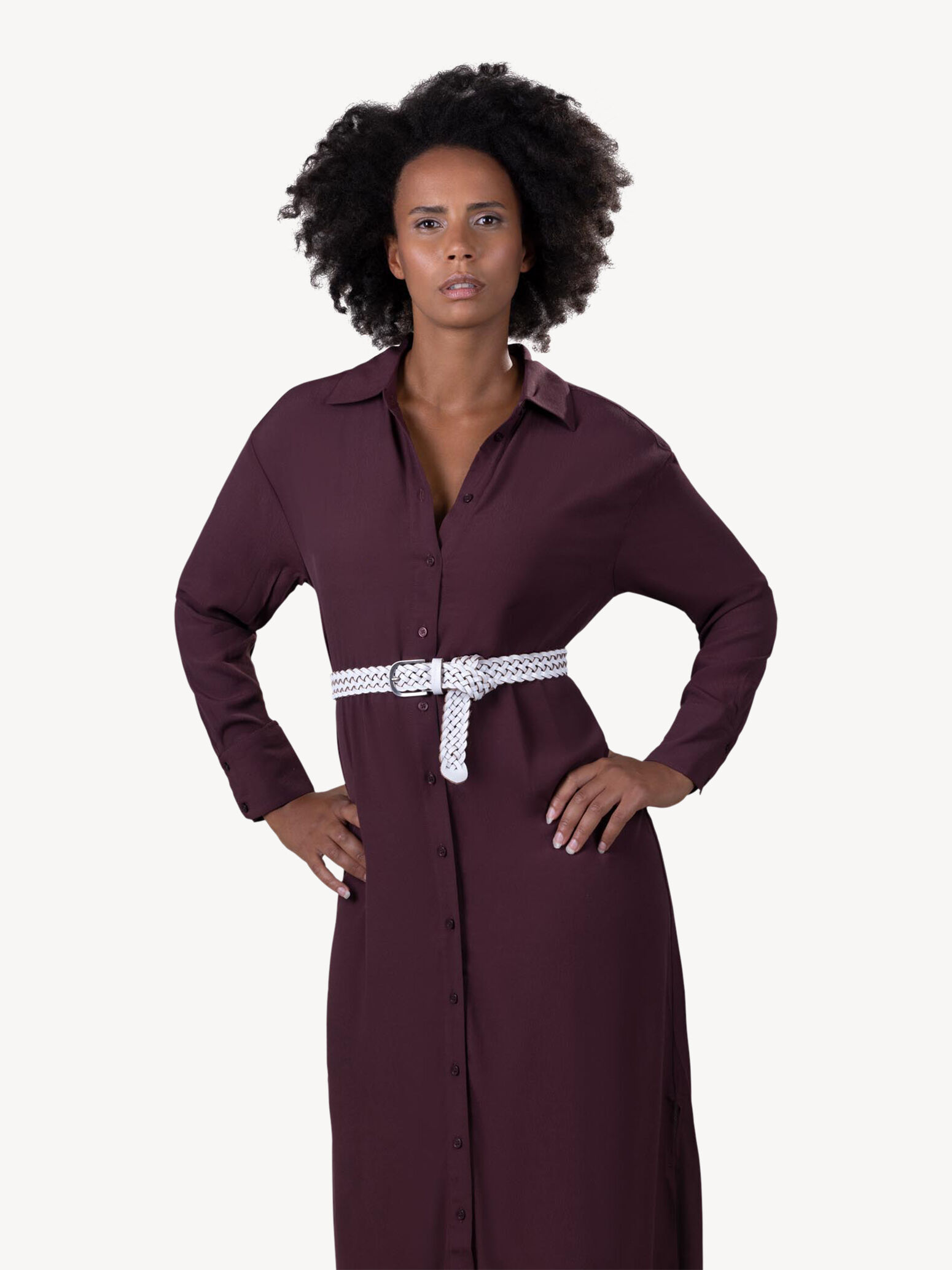 Leather Belt - White