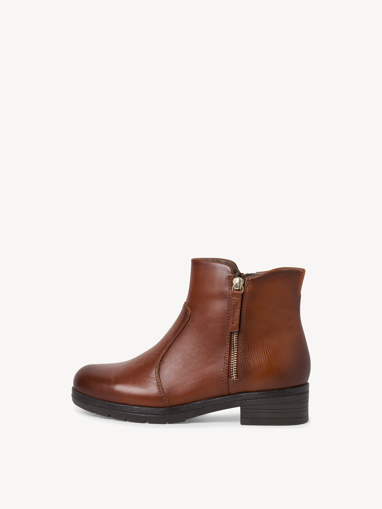 Leather Bootie - Brown