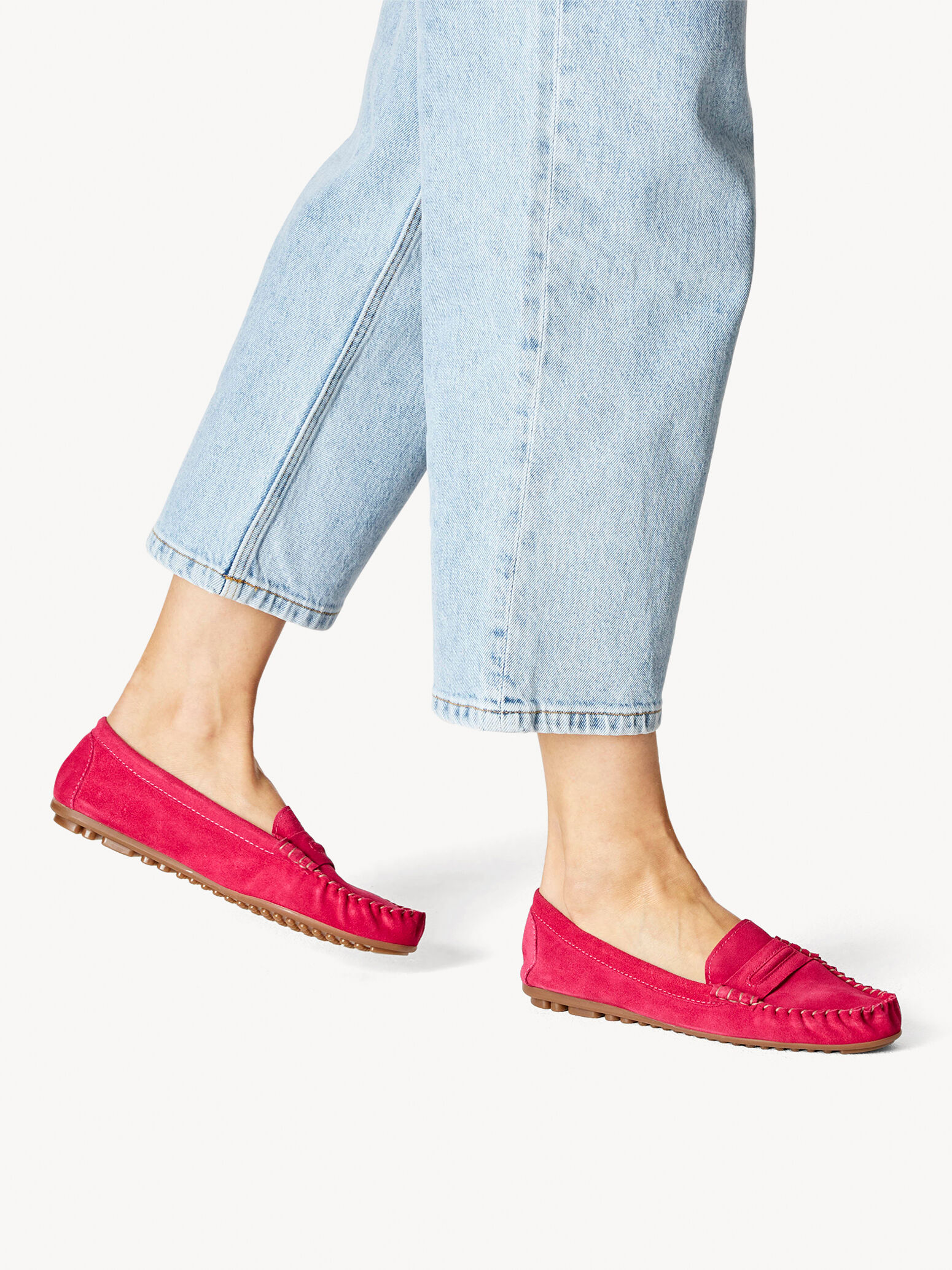 Leather Moccasin - Pink