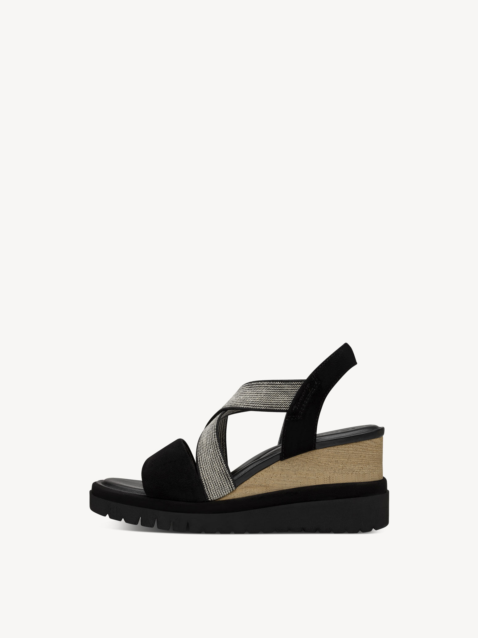 Leather Heeled Sandal - Black