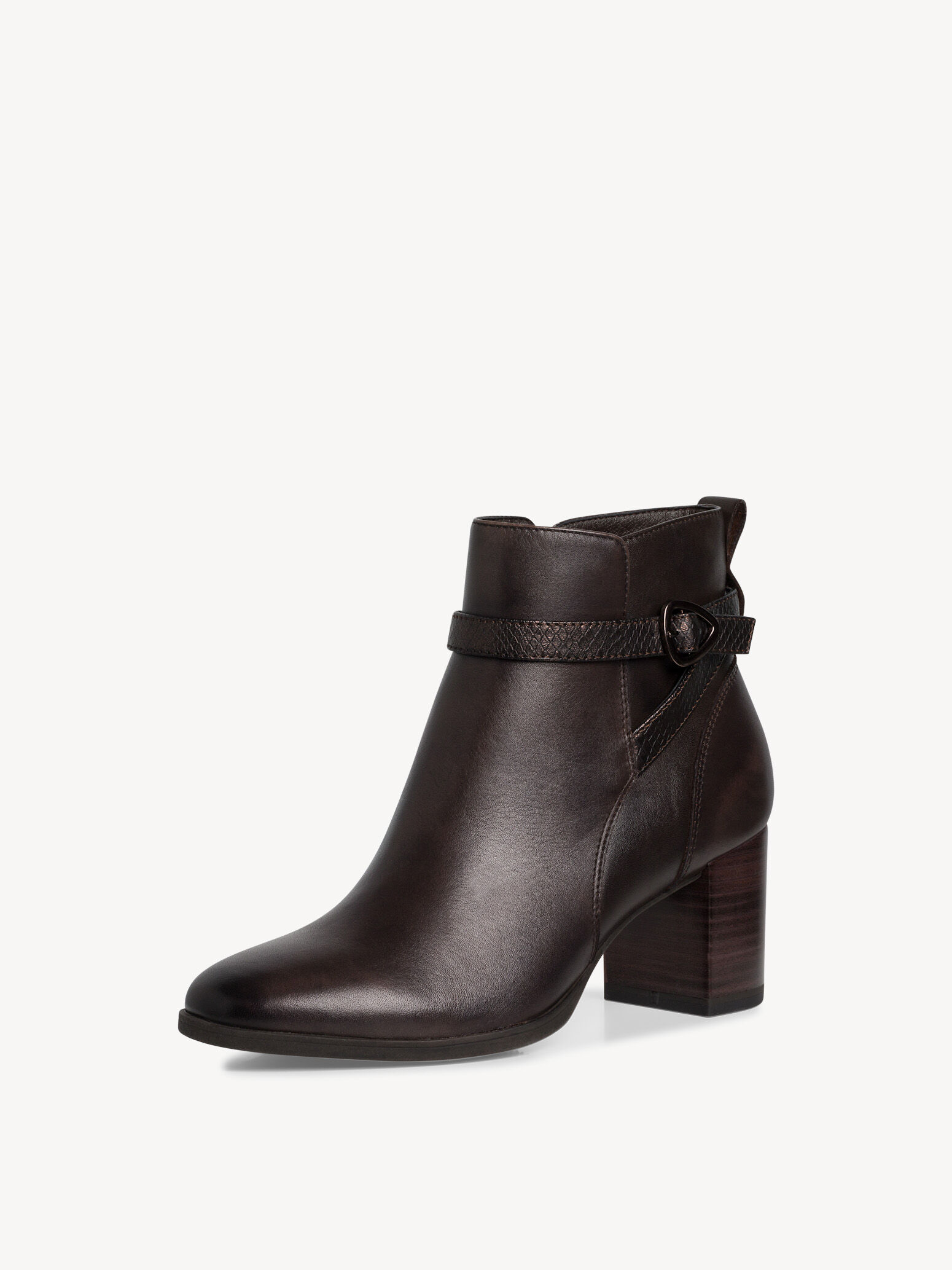 Leather Bootie - Brown