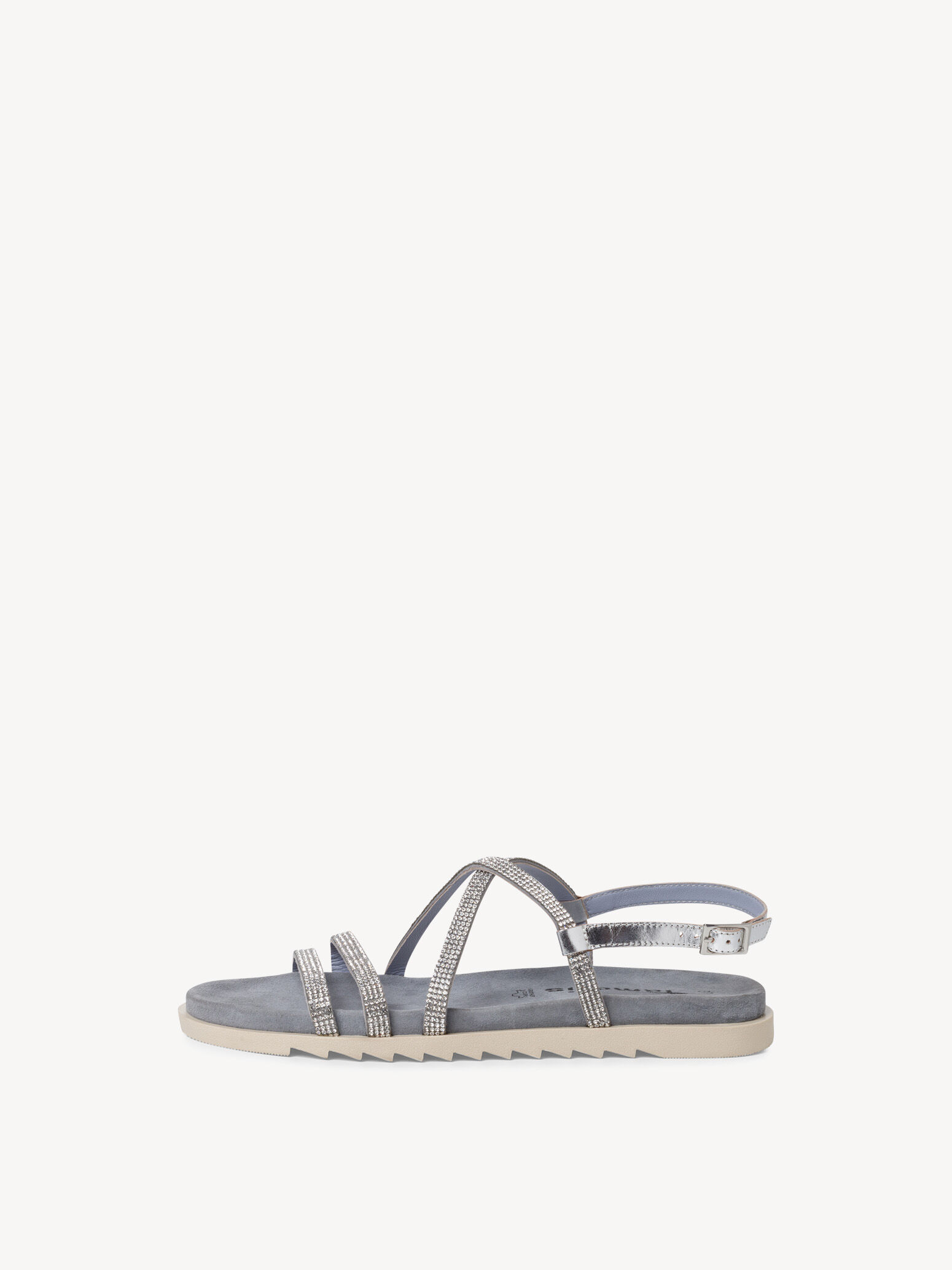 Leather Sandal - Metallic