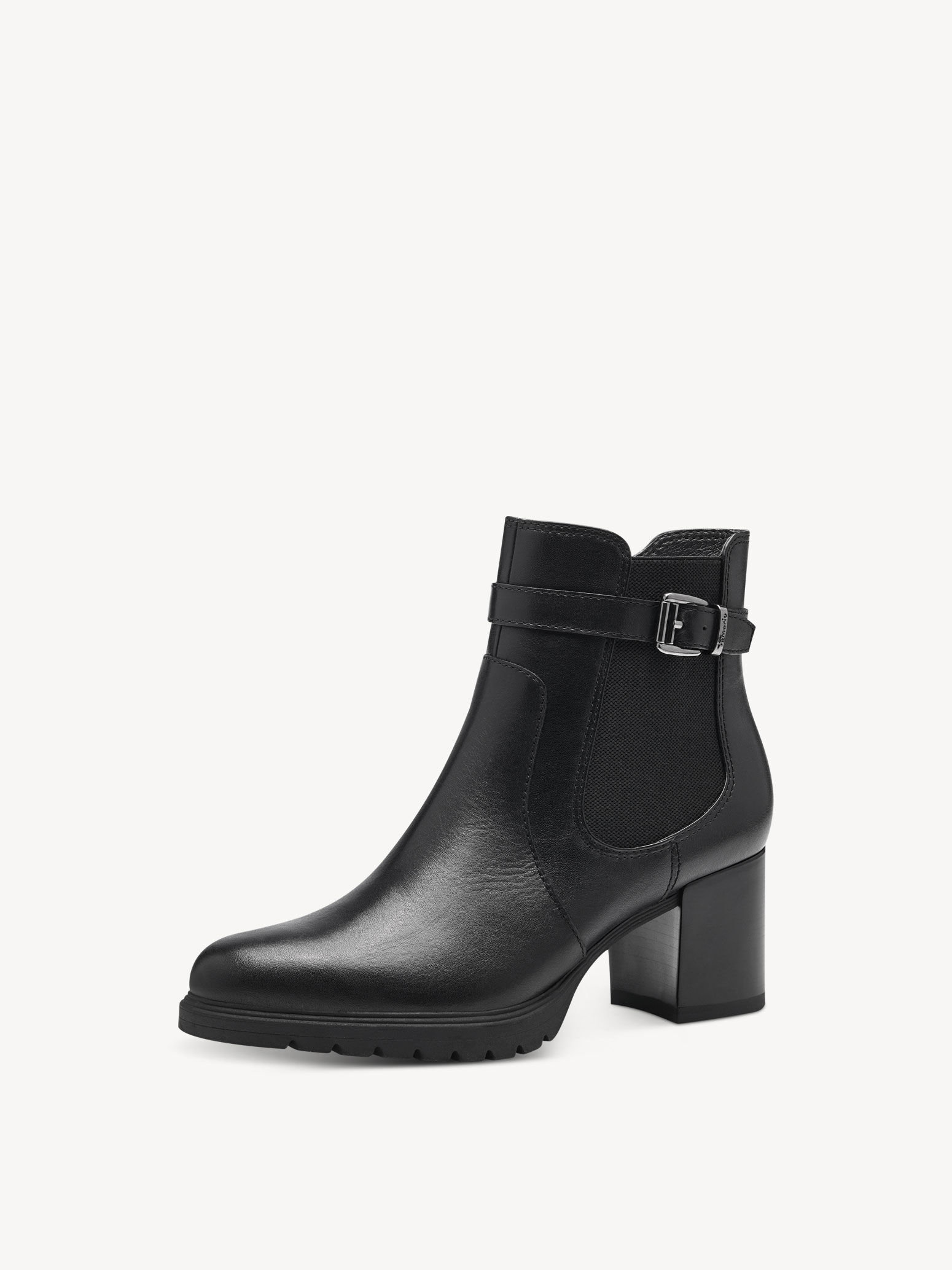 Leather Bootie - Black