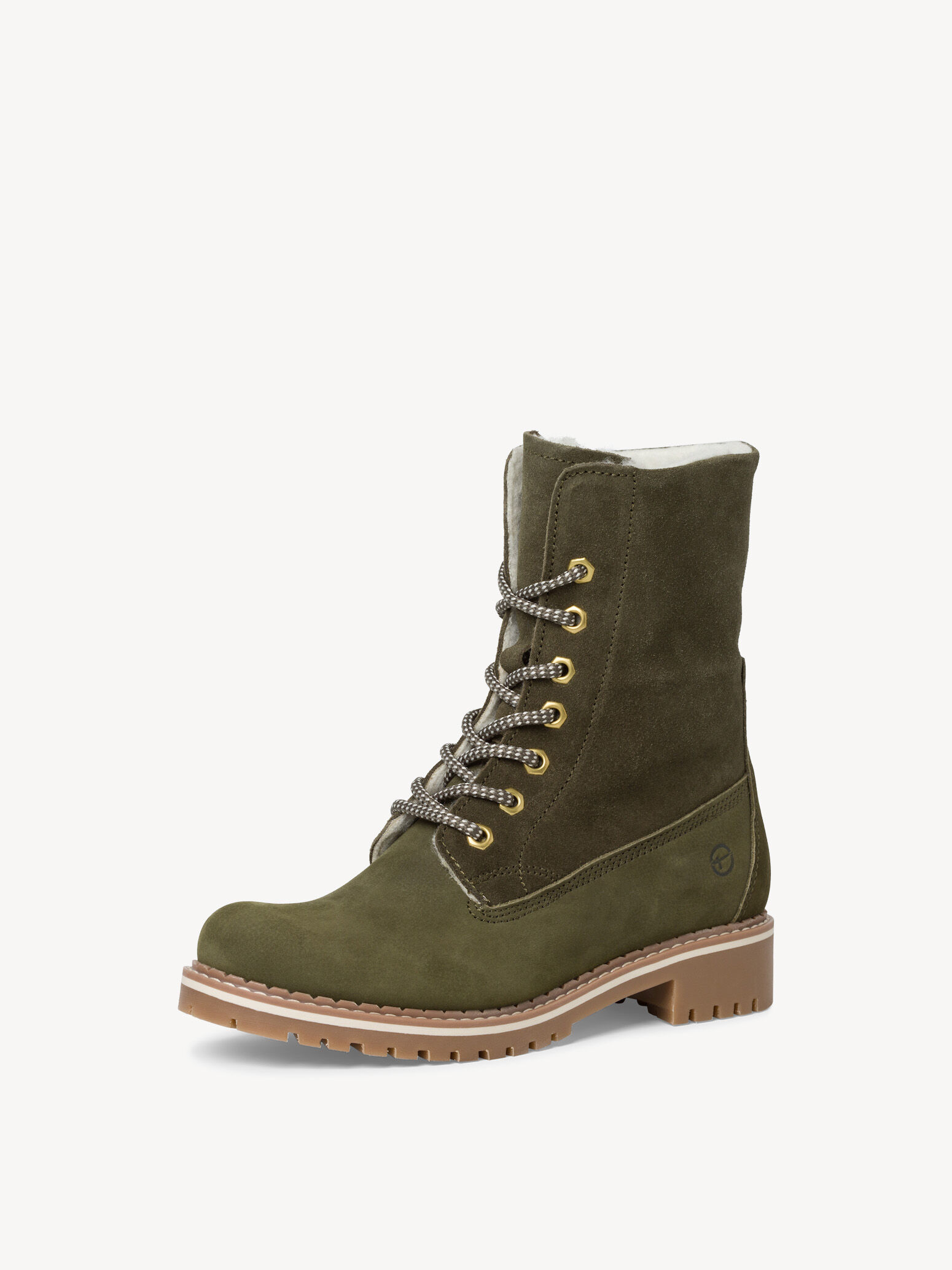 Leather Bootie - Green Warm Lining