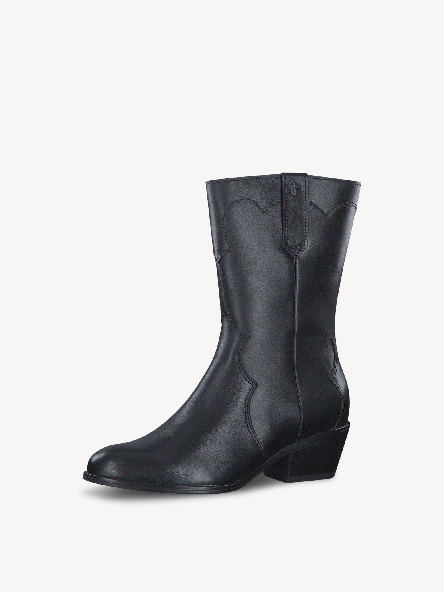 Leather Bootie - Black