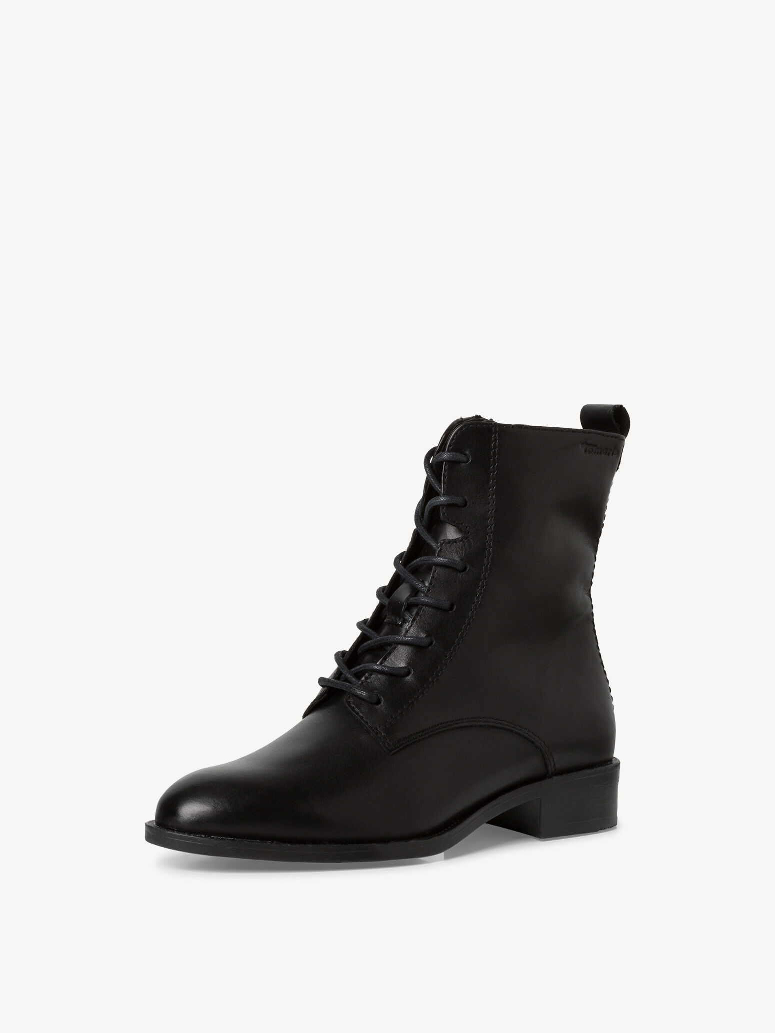 Leather Bootie - Black