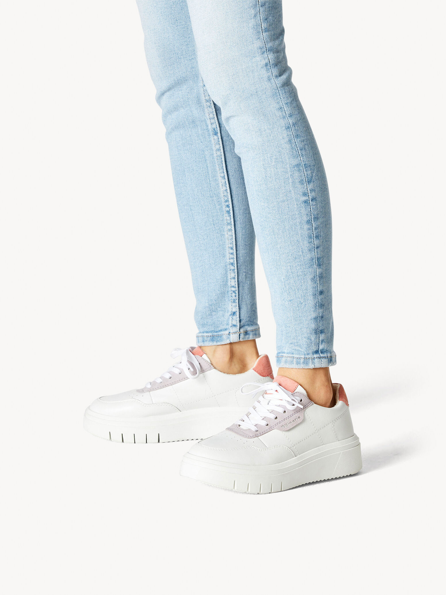 Leather Sneaker - White