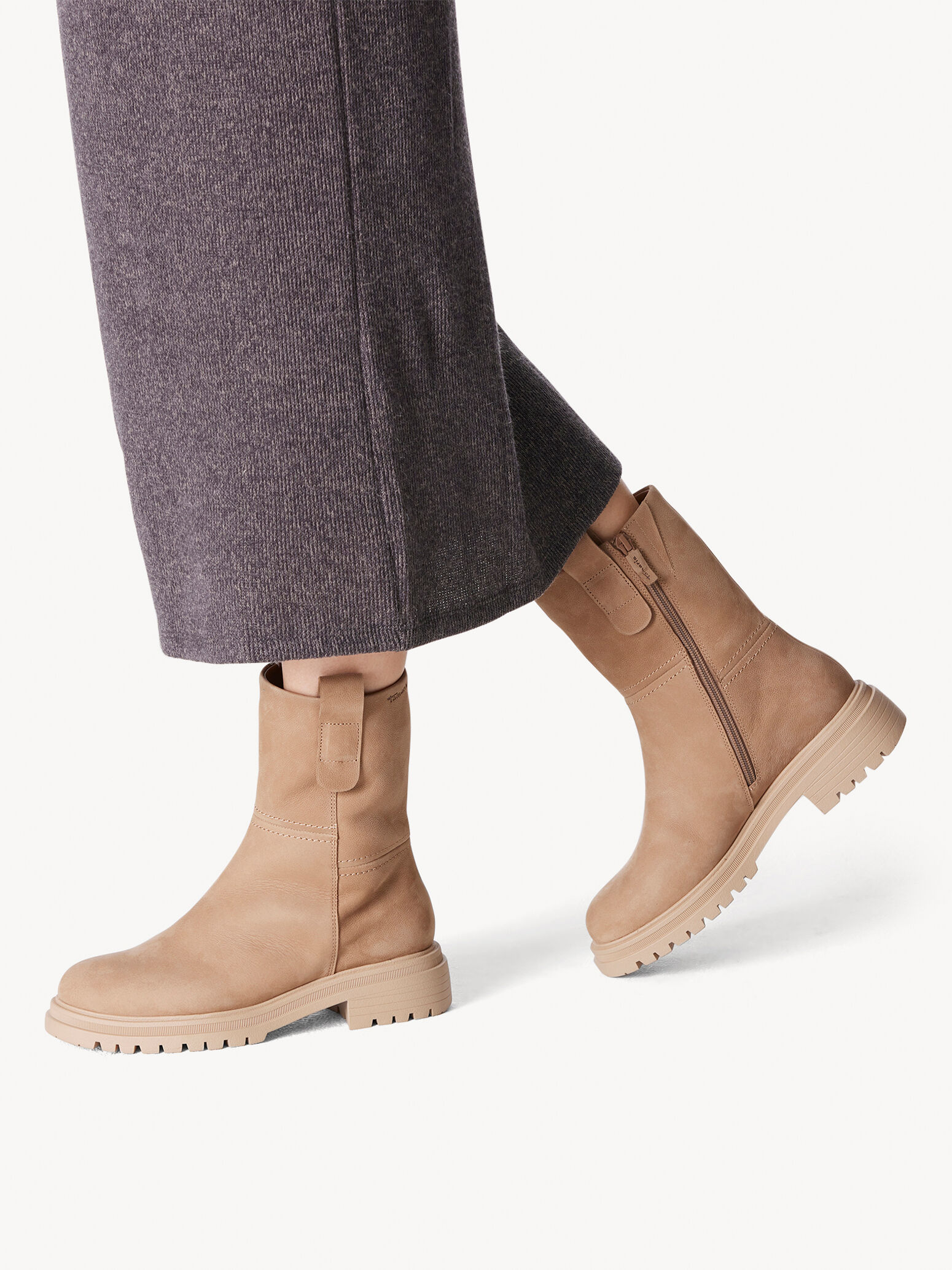 Leather Bootie - Brown Warm Lining