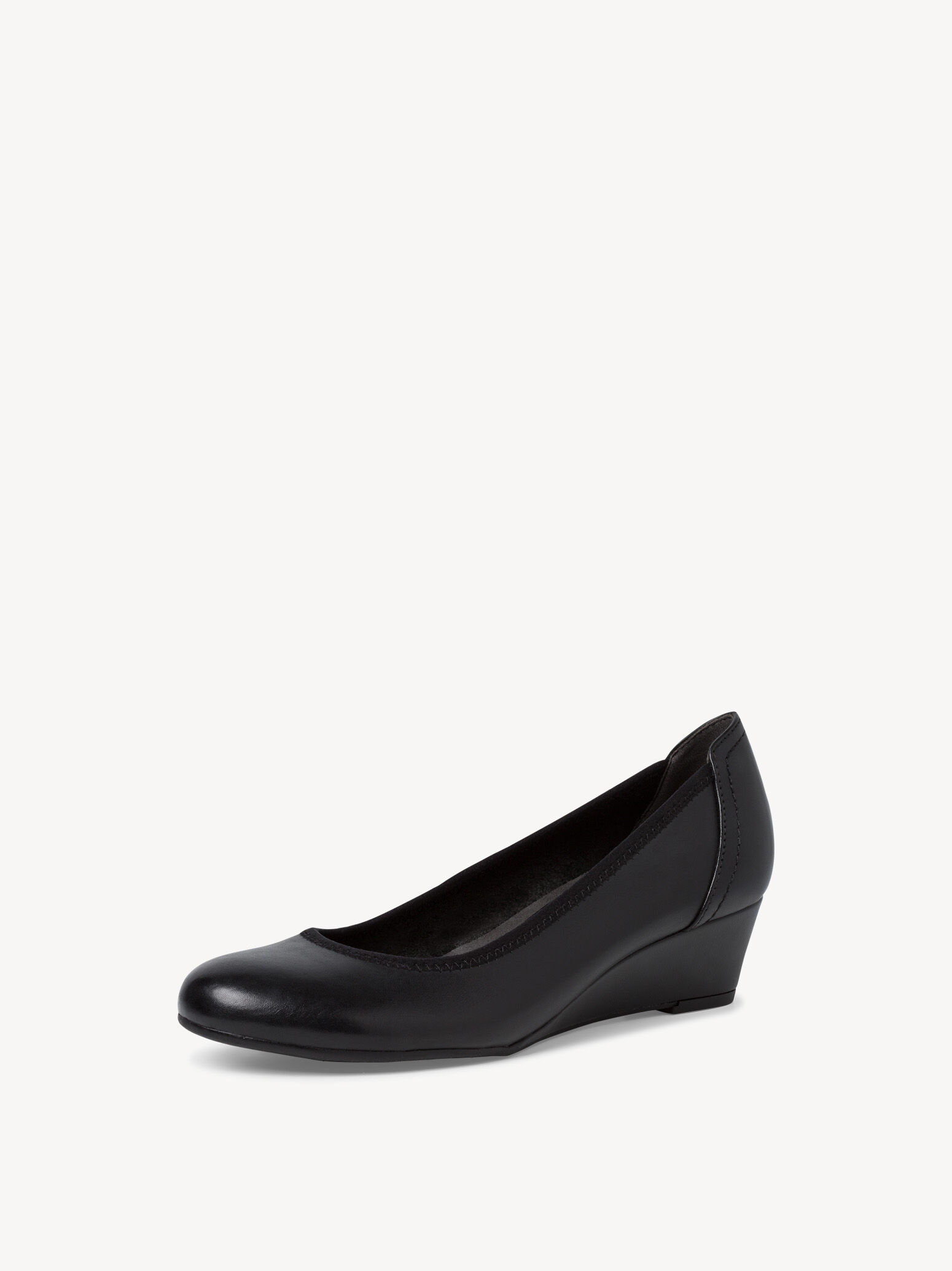 Leather Keilpumps - Black