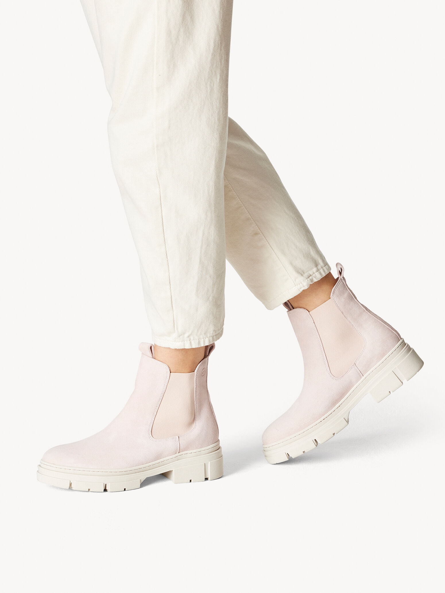 Leather Chelsea Boot - Rose