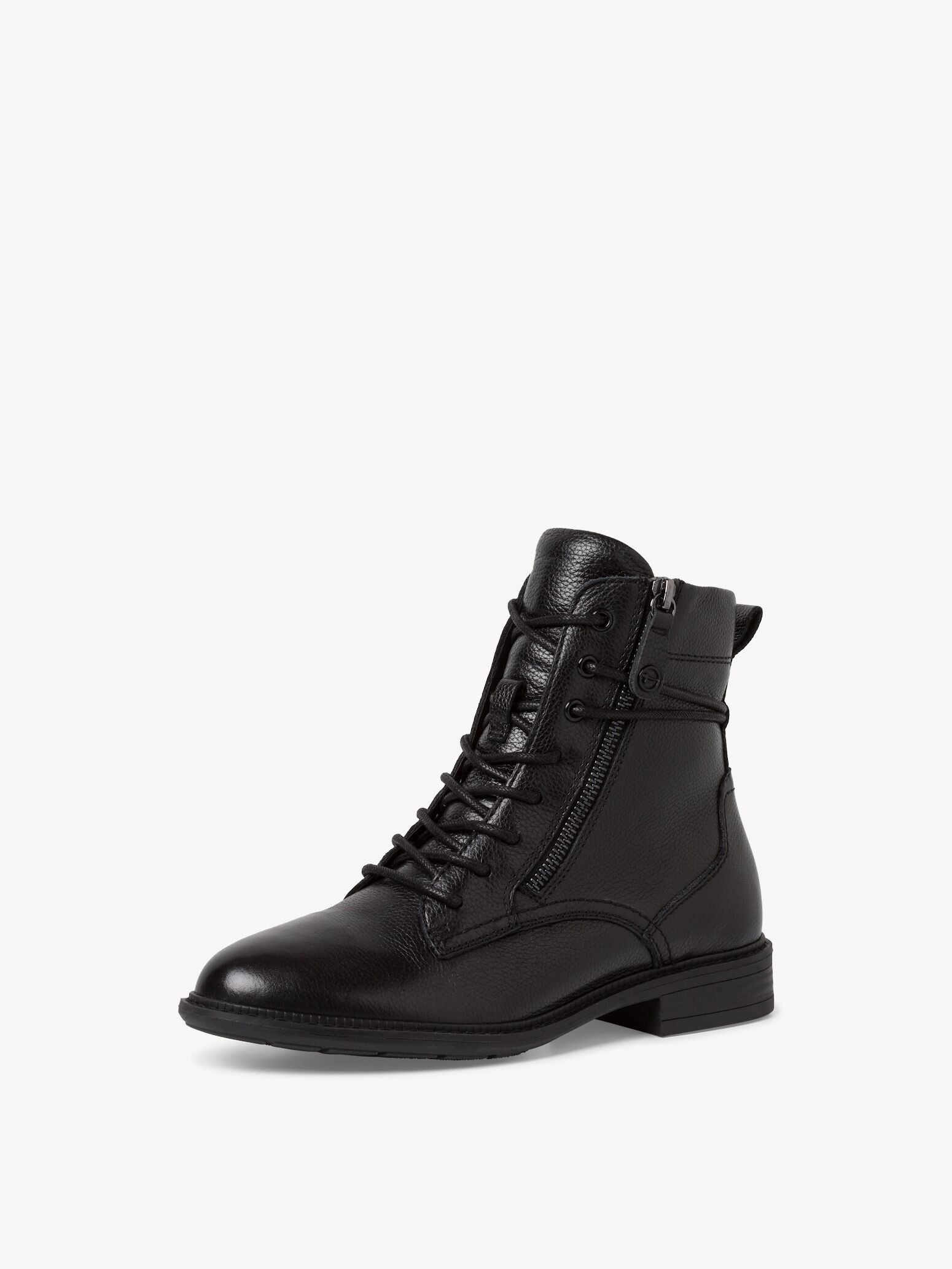 Leather Bootie - Black