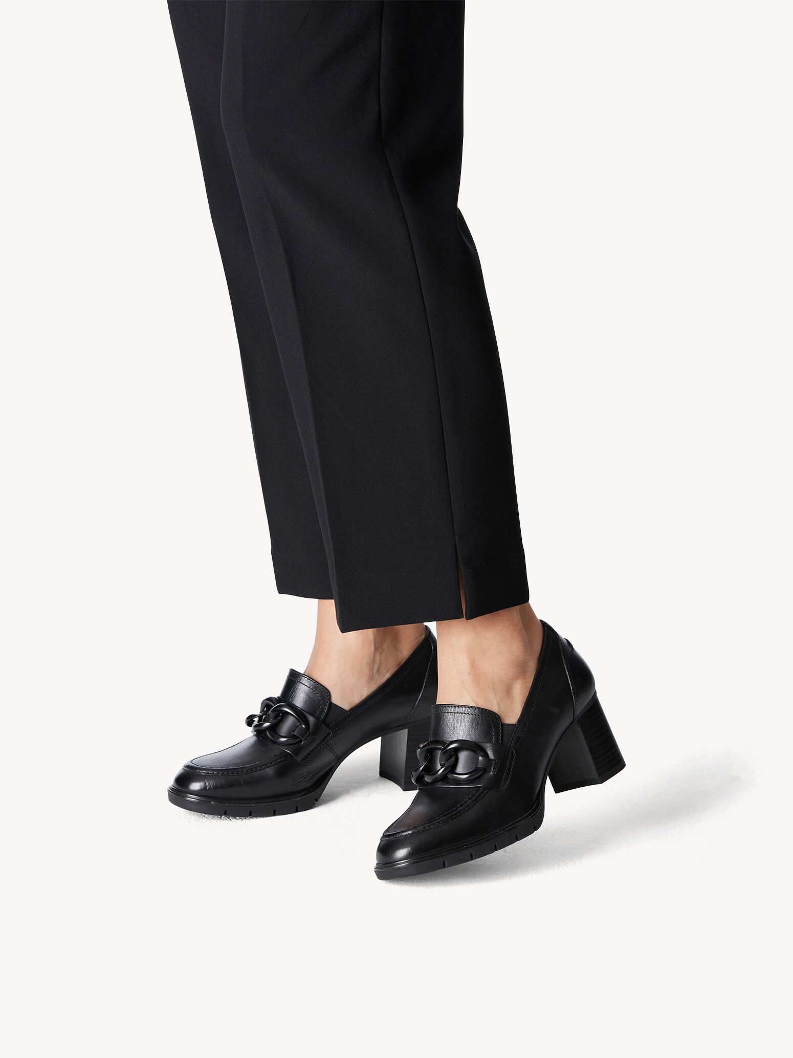 Leather Trotteur - Black