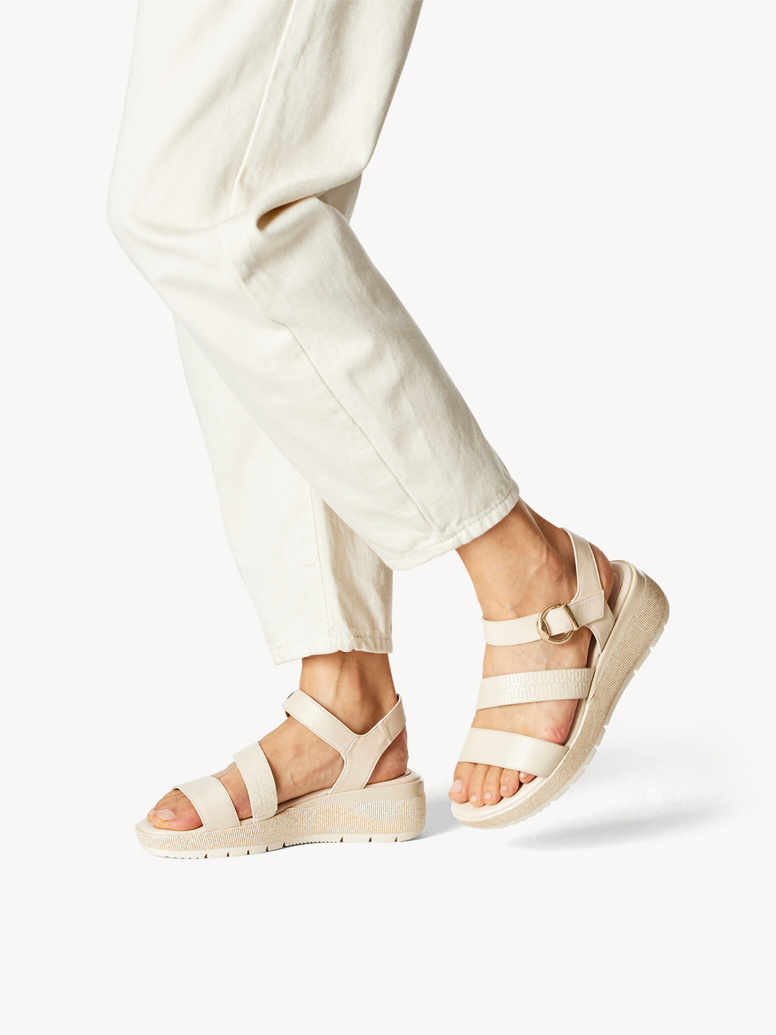 Heeled Sandal - Beige