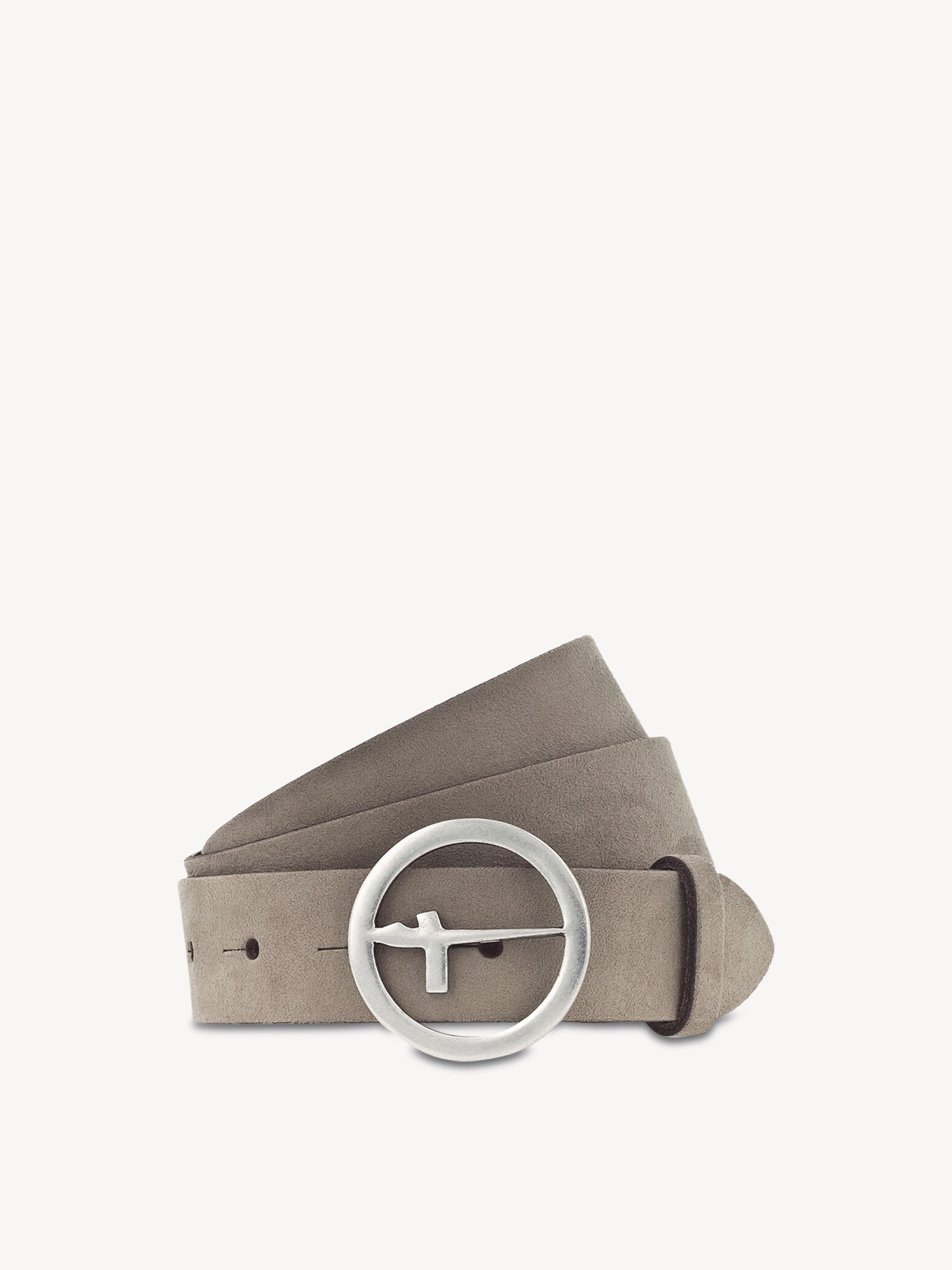 Leather Belt - Beige