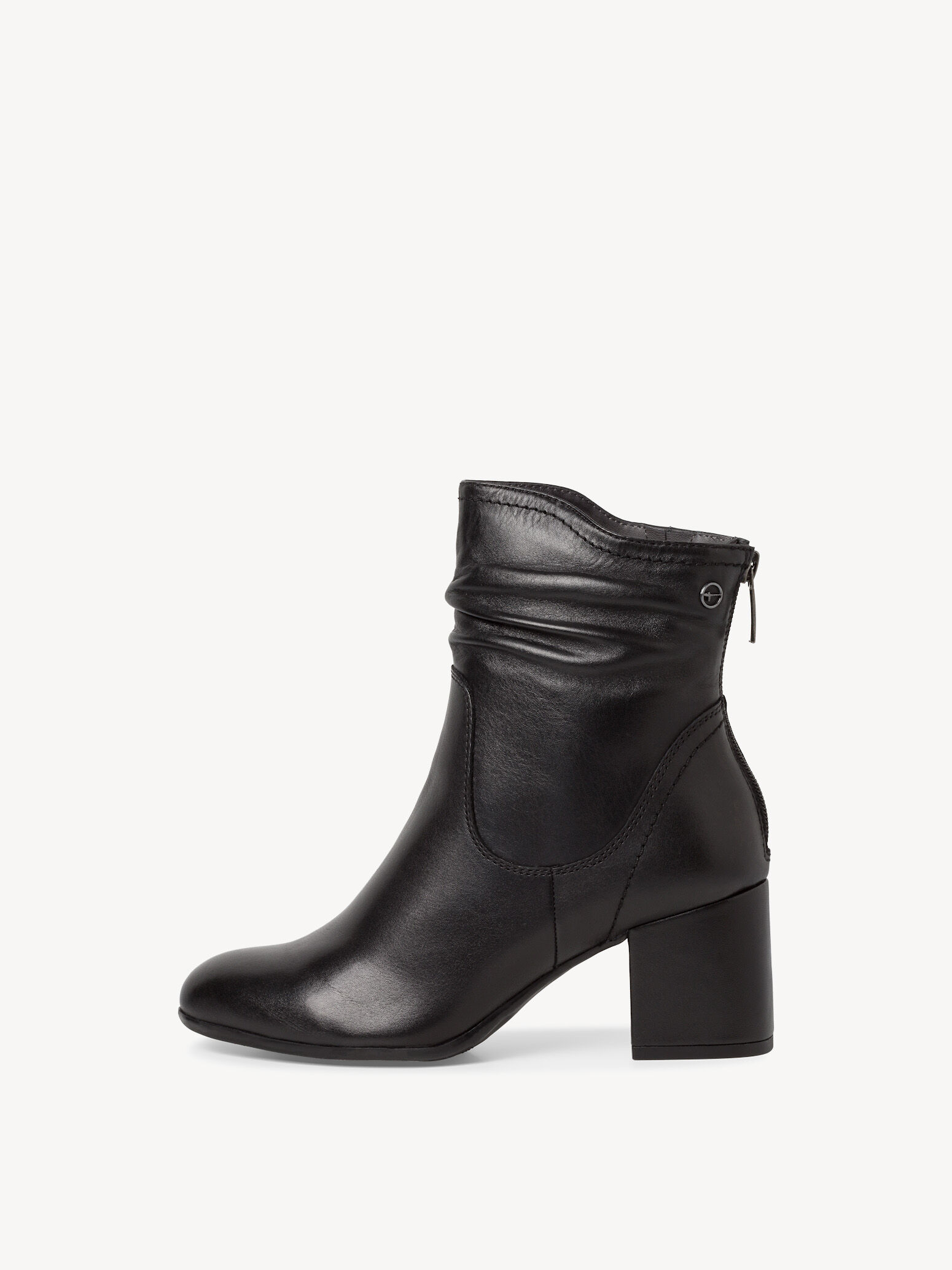Leather Bootie - Black