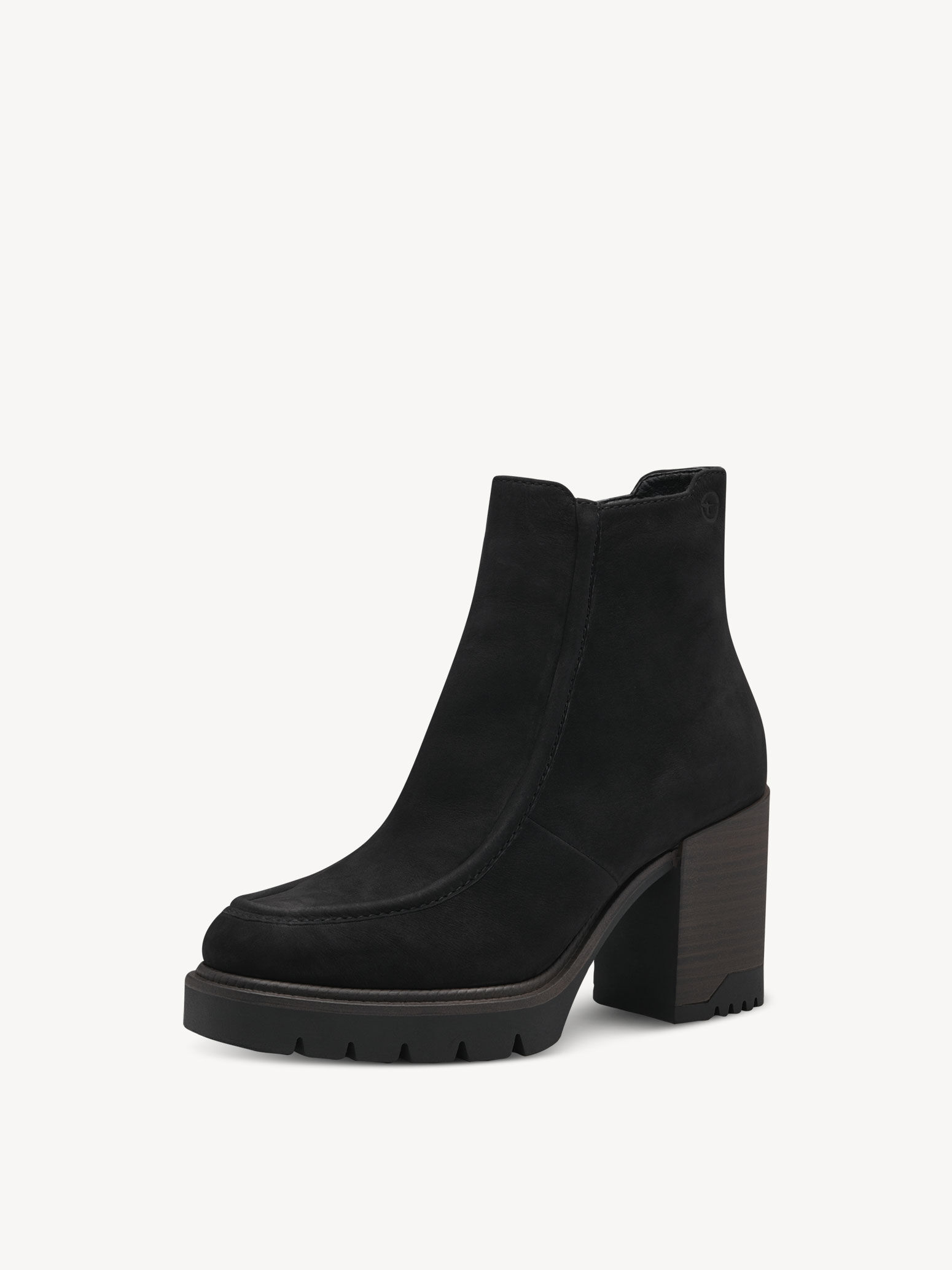 Leather Bootie - Black