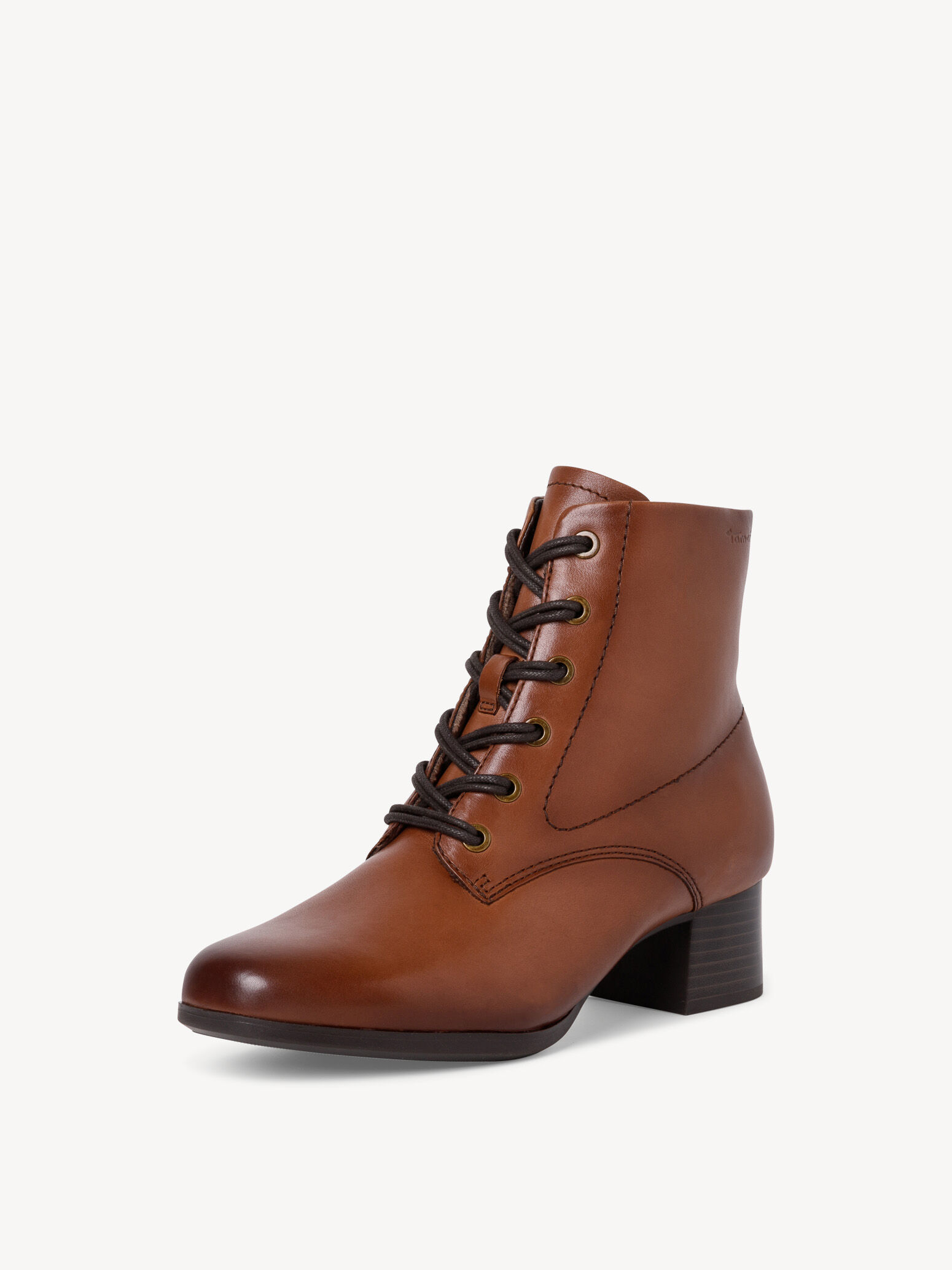 Leather Bootie - Brown