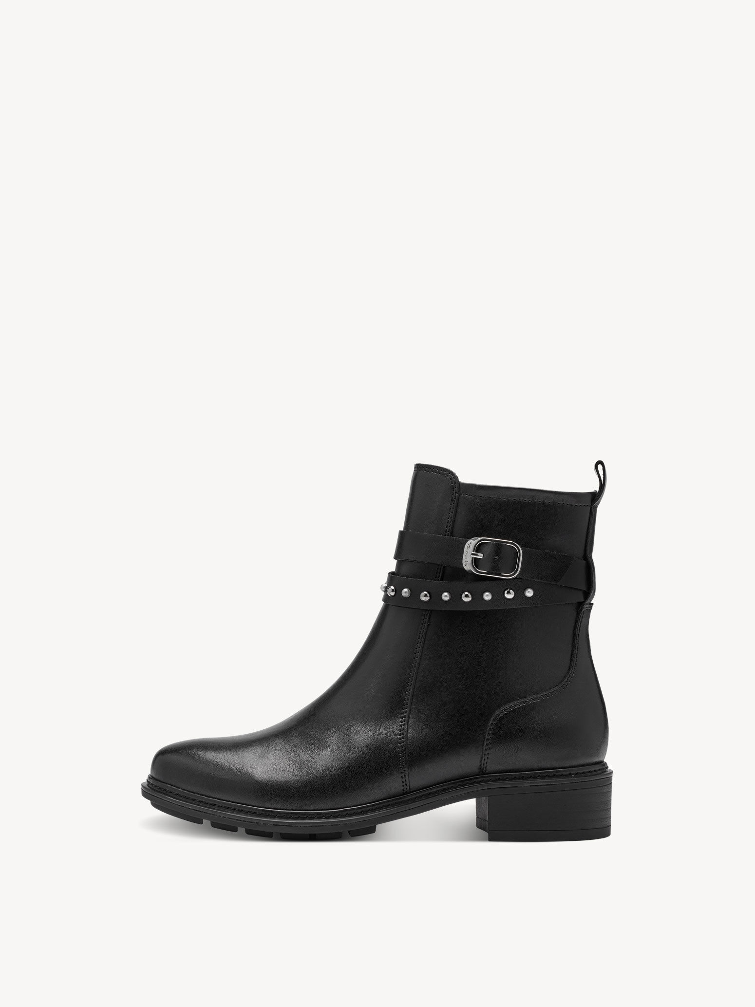 Leather Bootie - Black