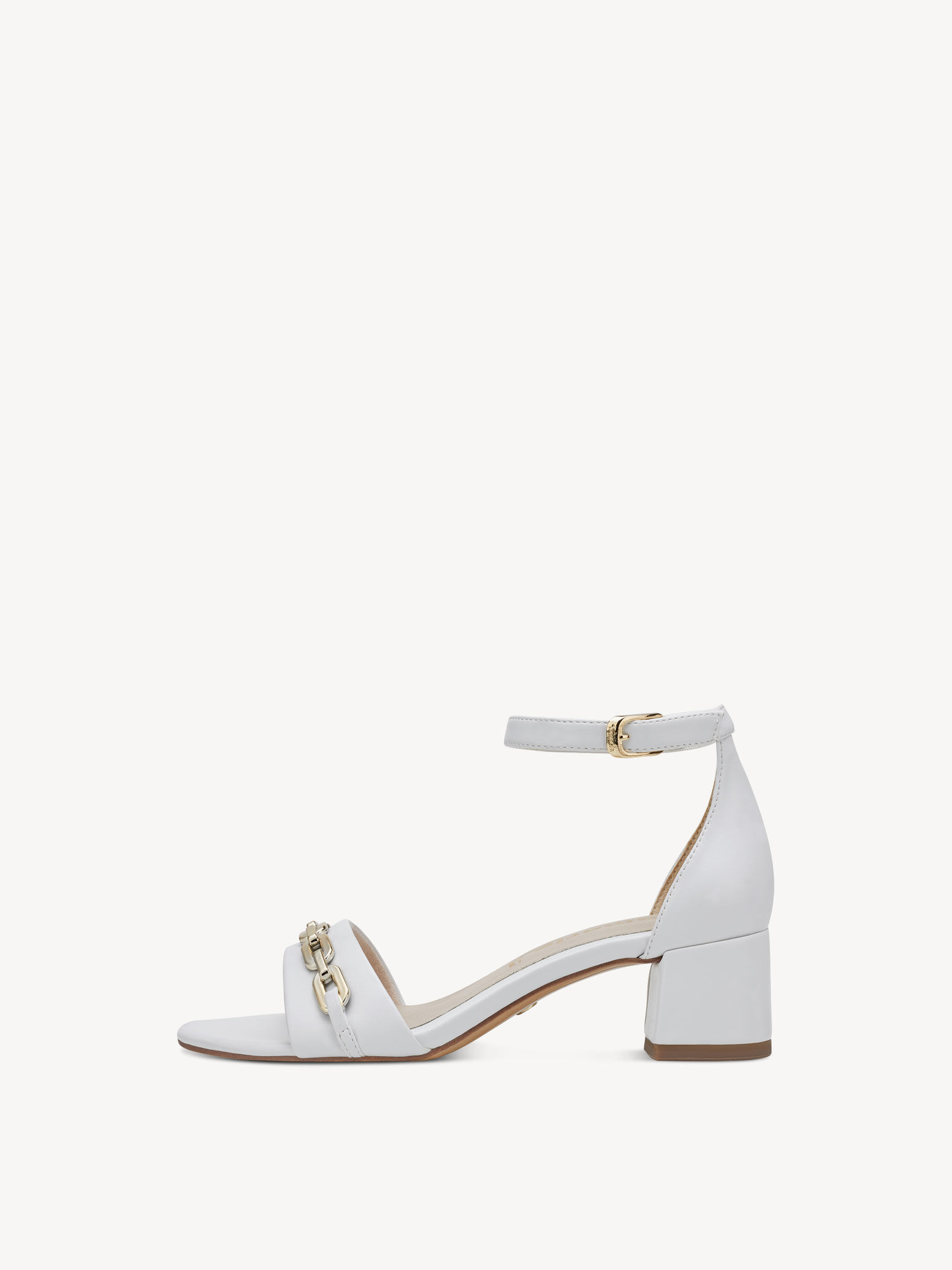 Heeled Sandal - White