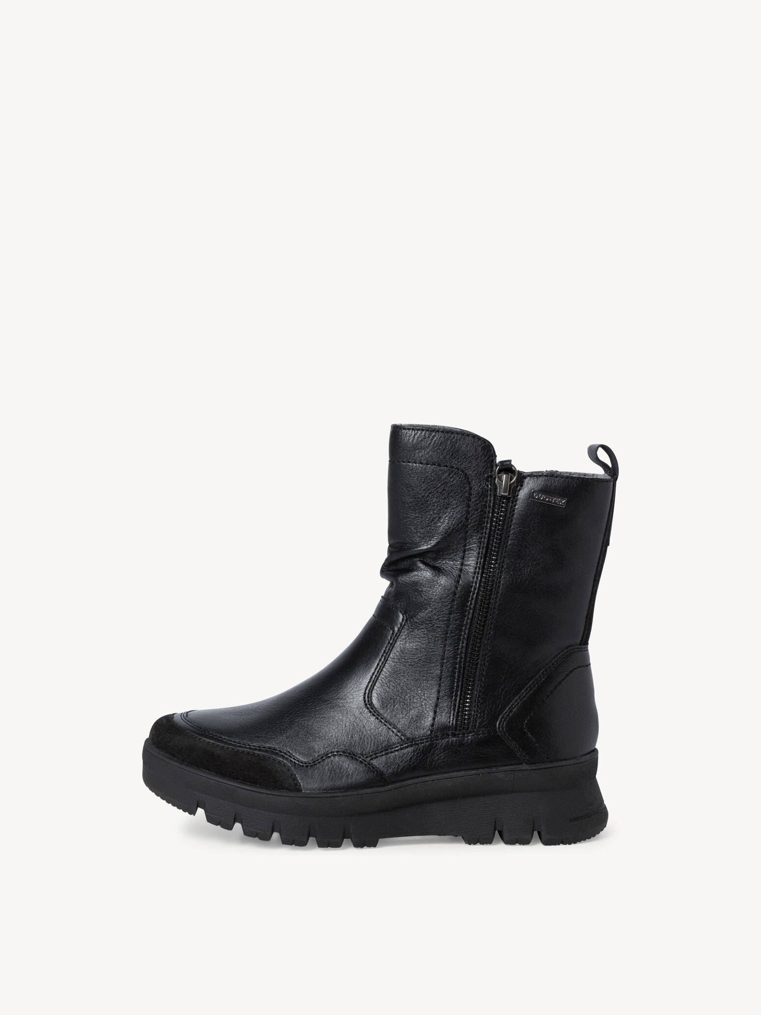 Leather Bootie - Black