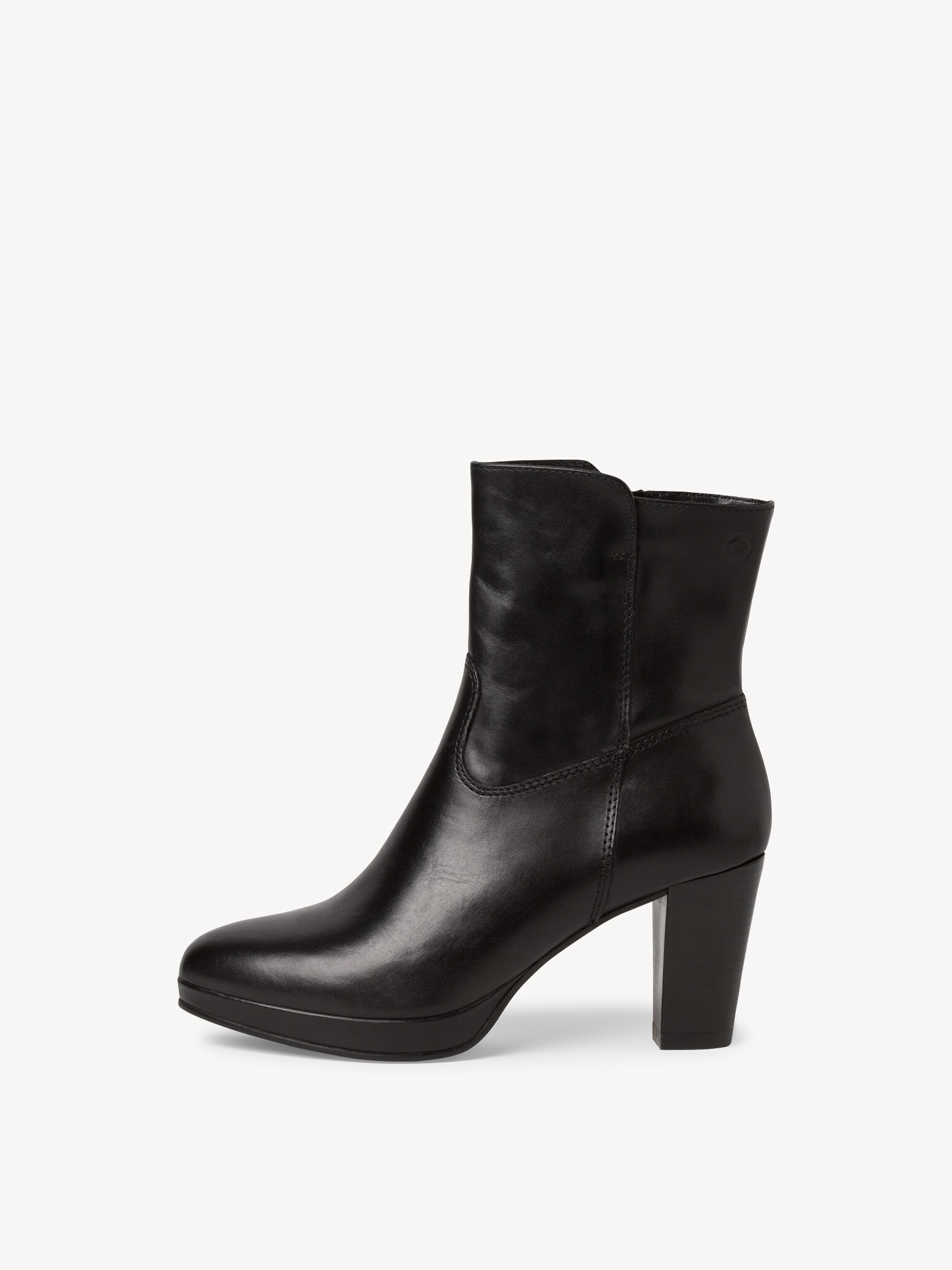 Leather Bootie - Black