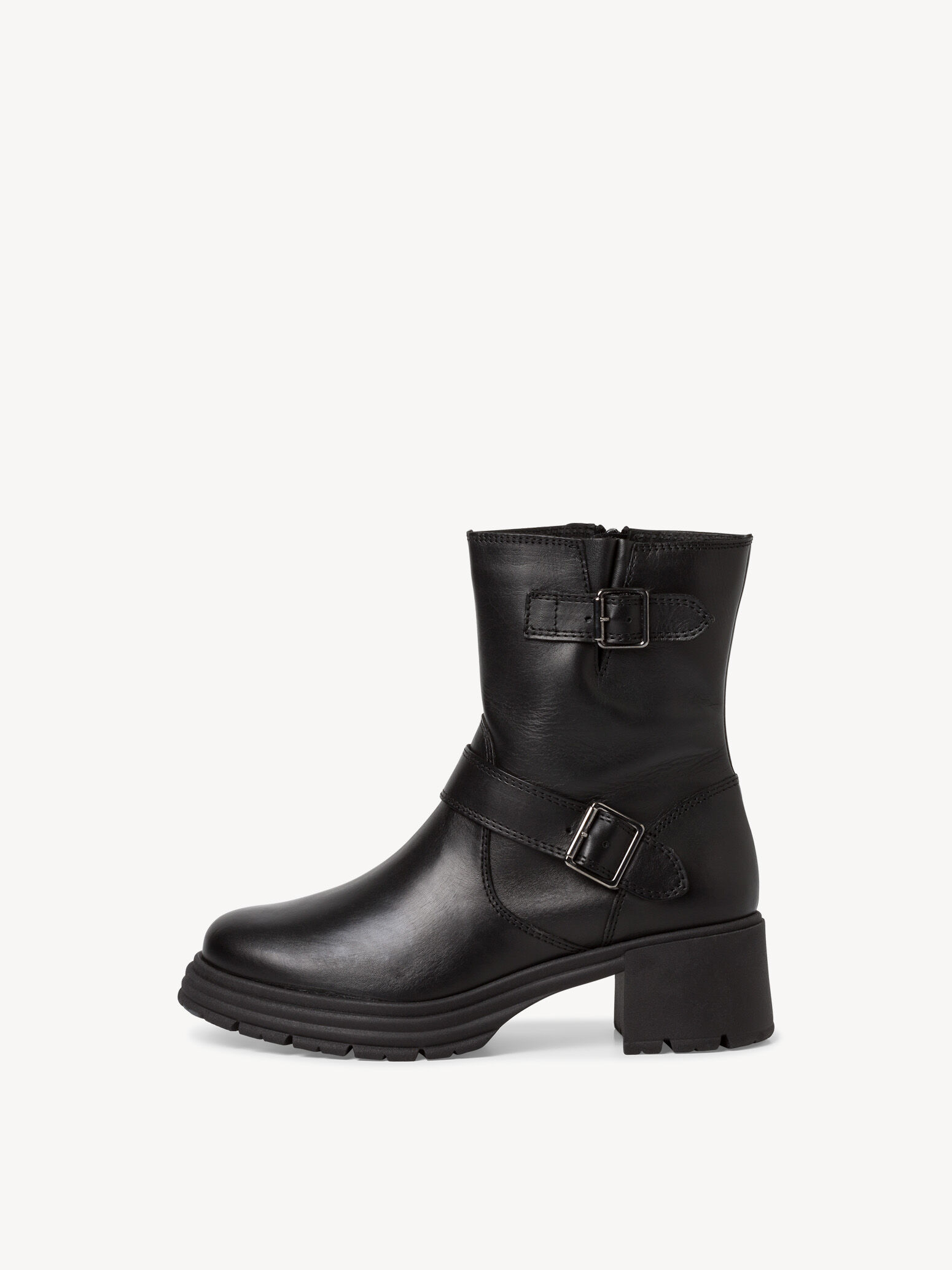 Leather Bootie - Black