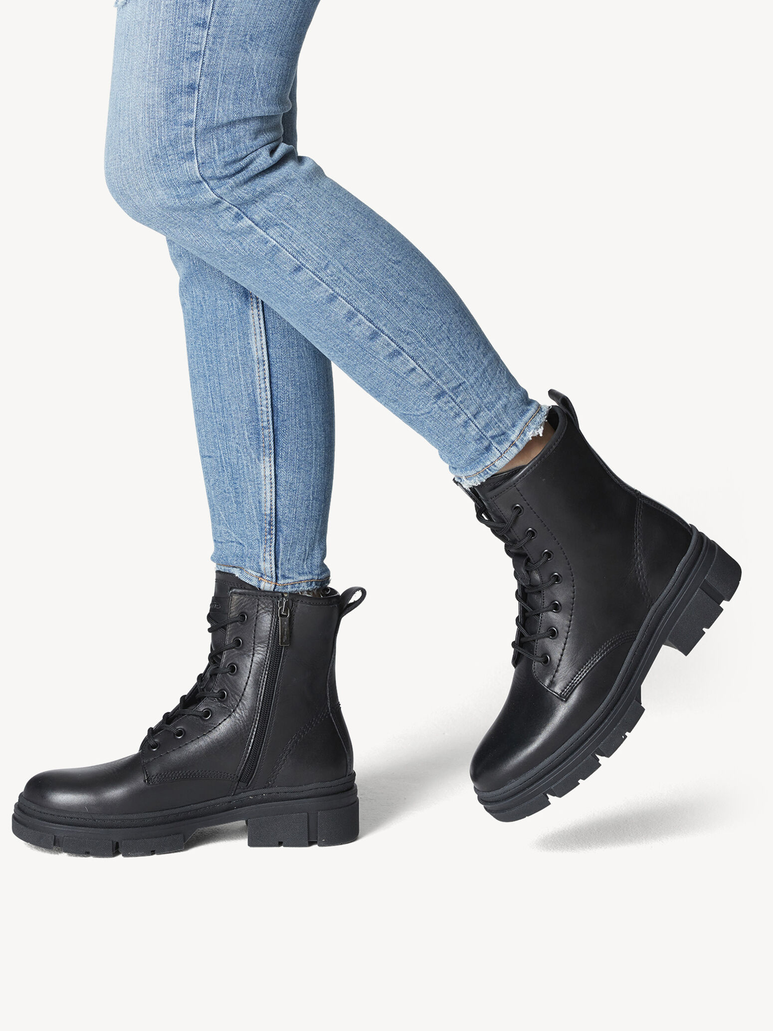 Leather Bootie - Black