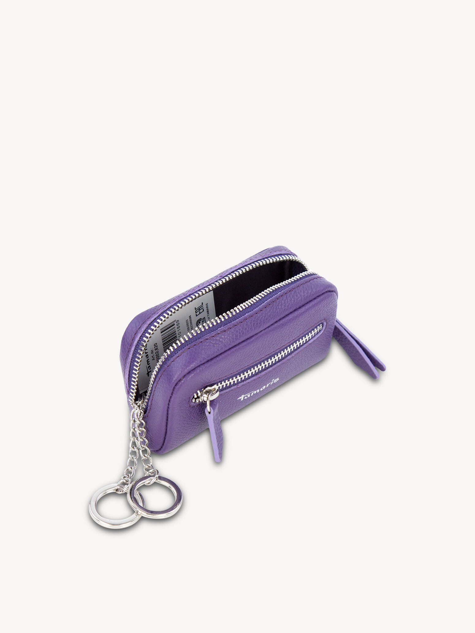 Leather Key Case - Purple