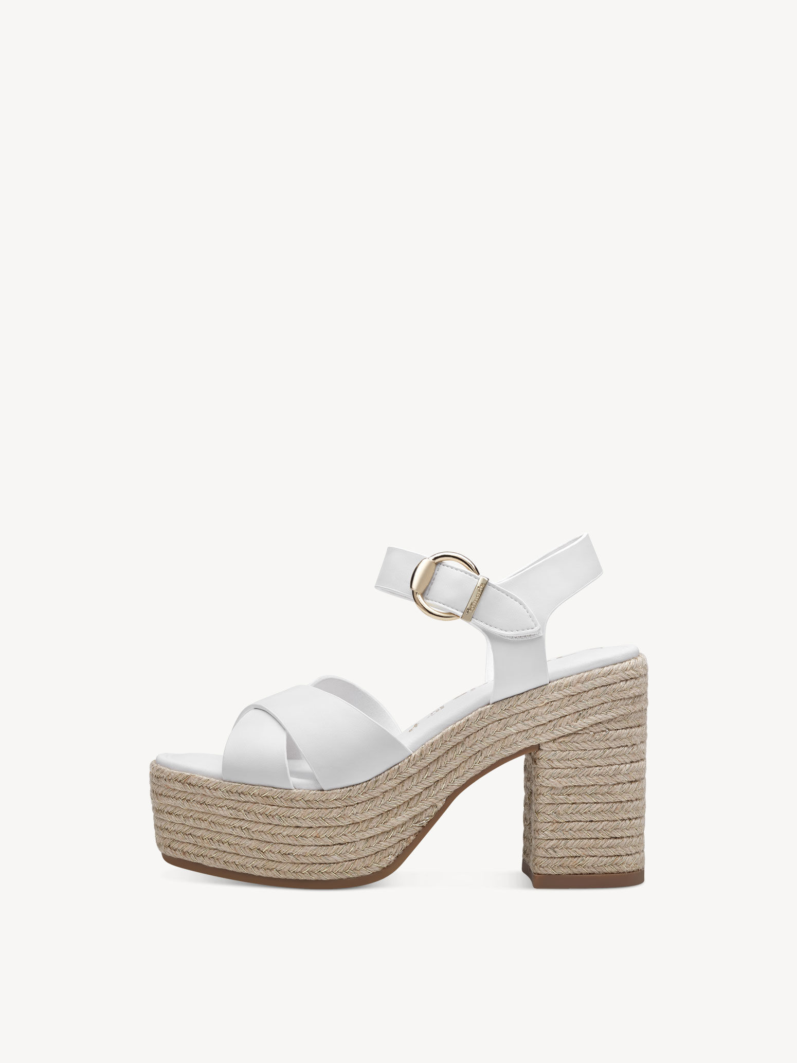 Heeled Sandal - White
