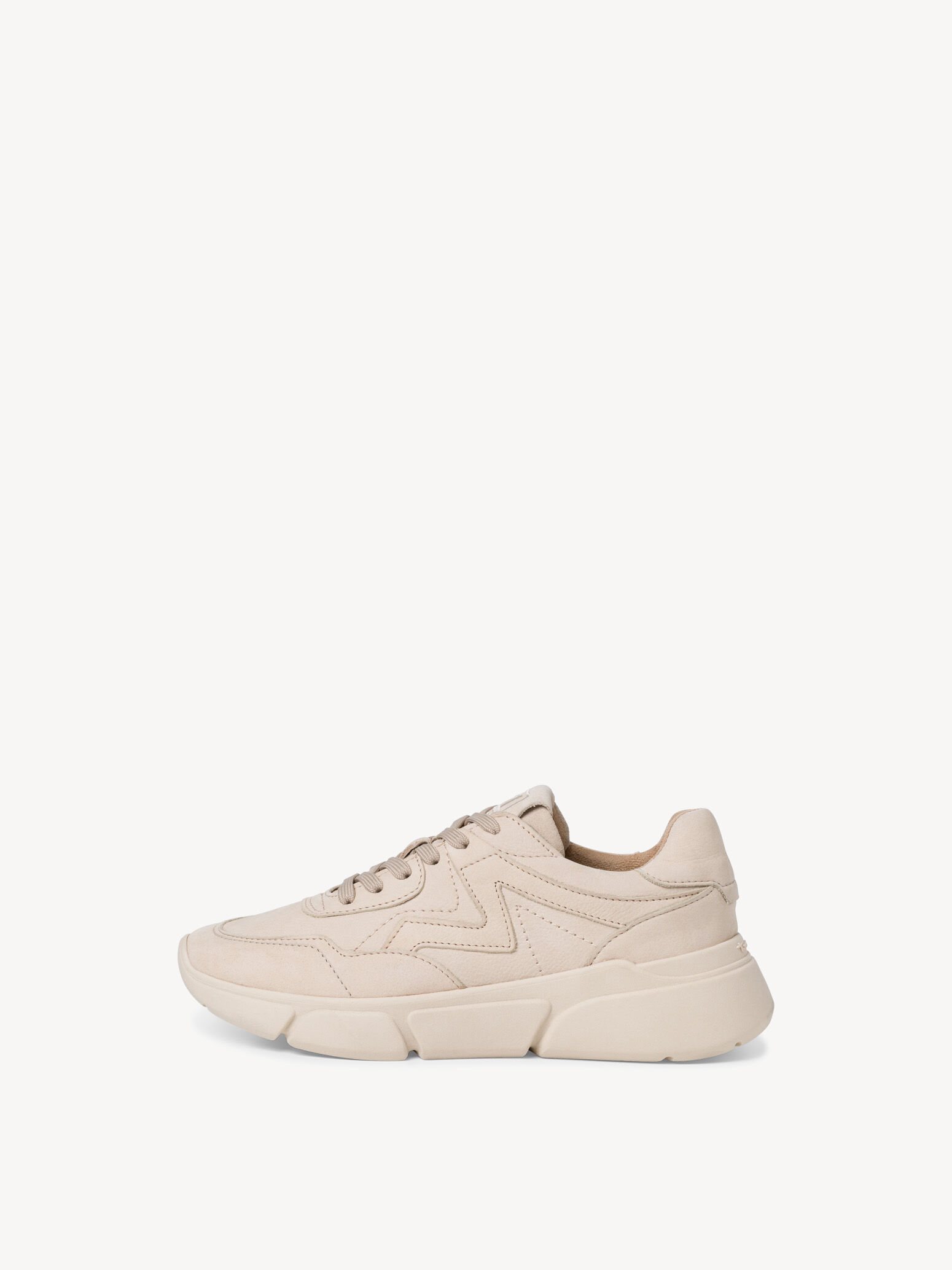 Leather Sneaker - Beige