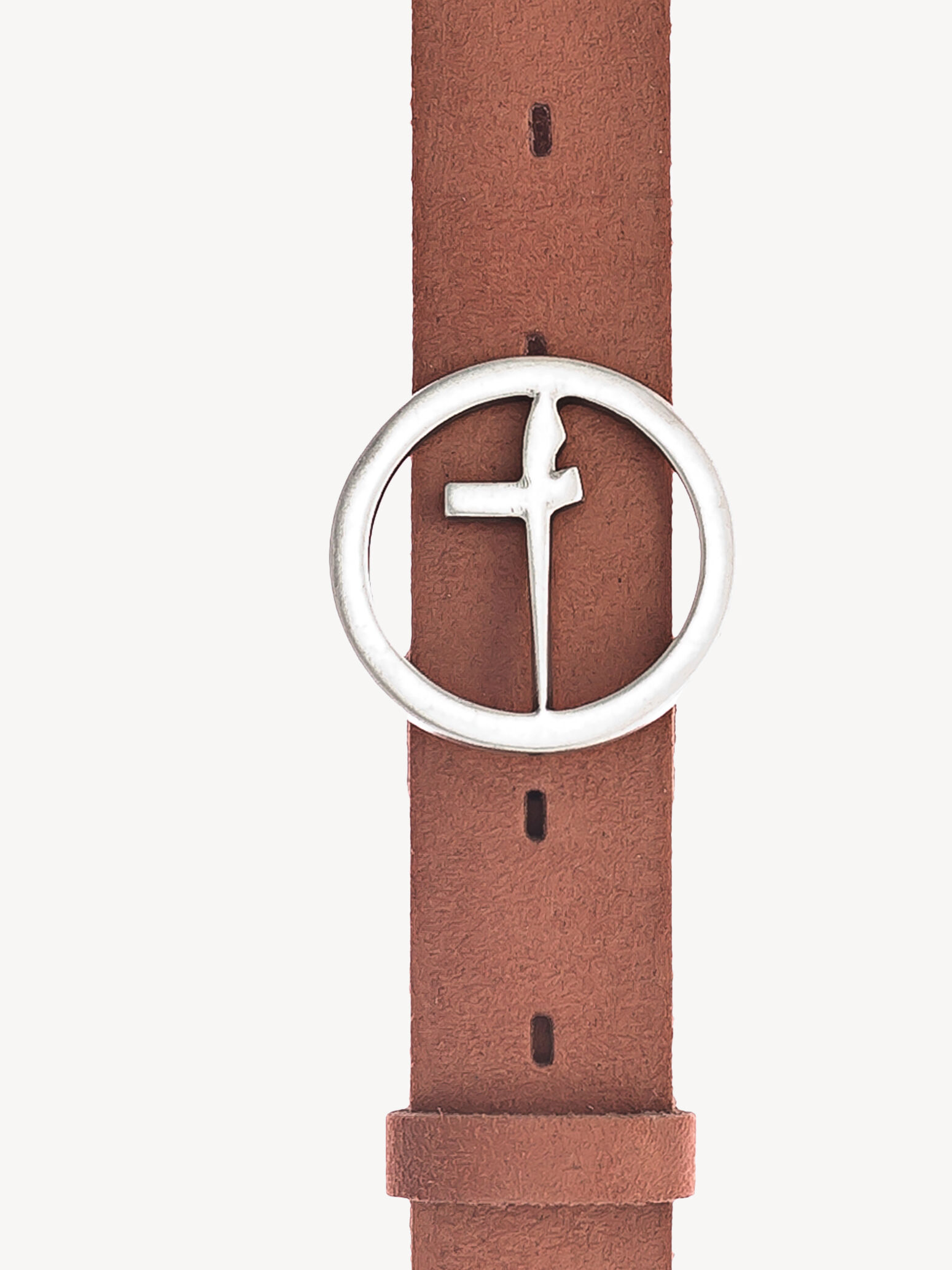 Leather Belt - Orange