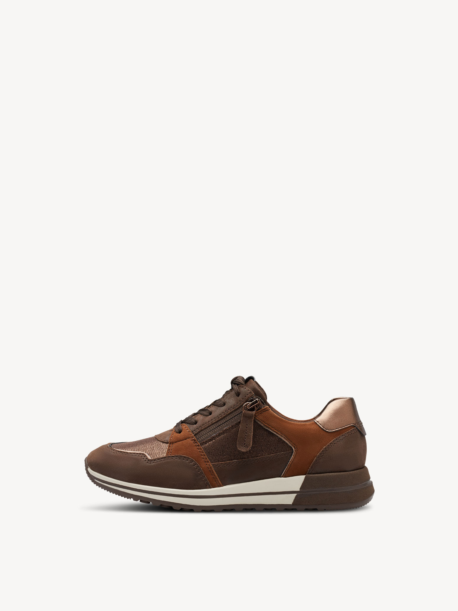 Leather Sneaker - Brown