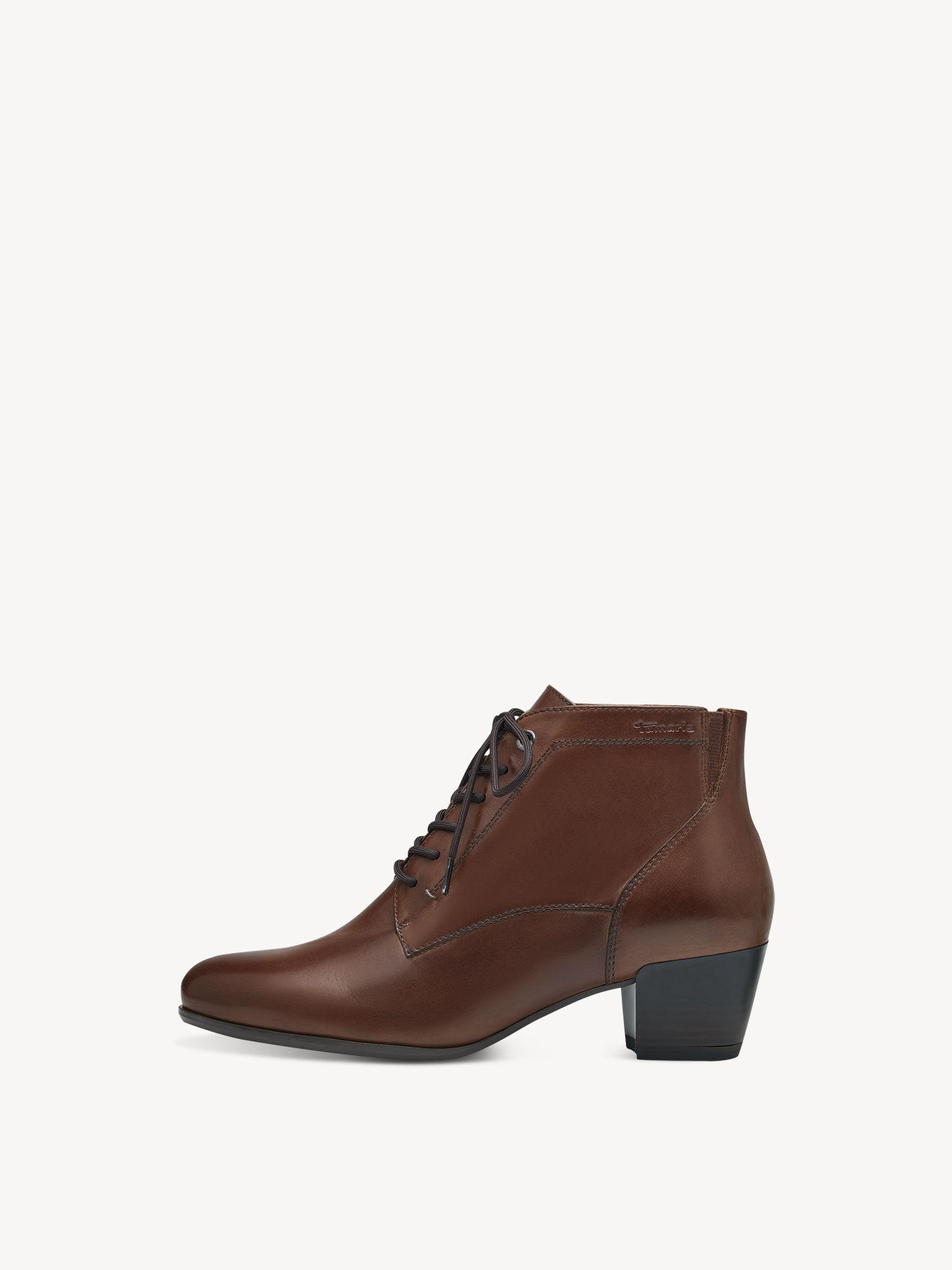 Leather Bootie - Brown