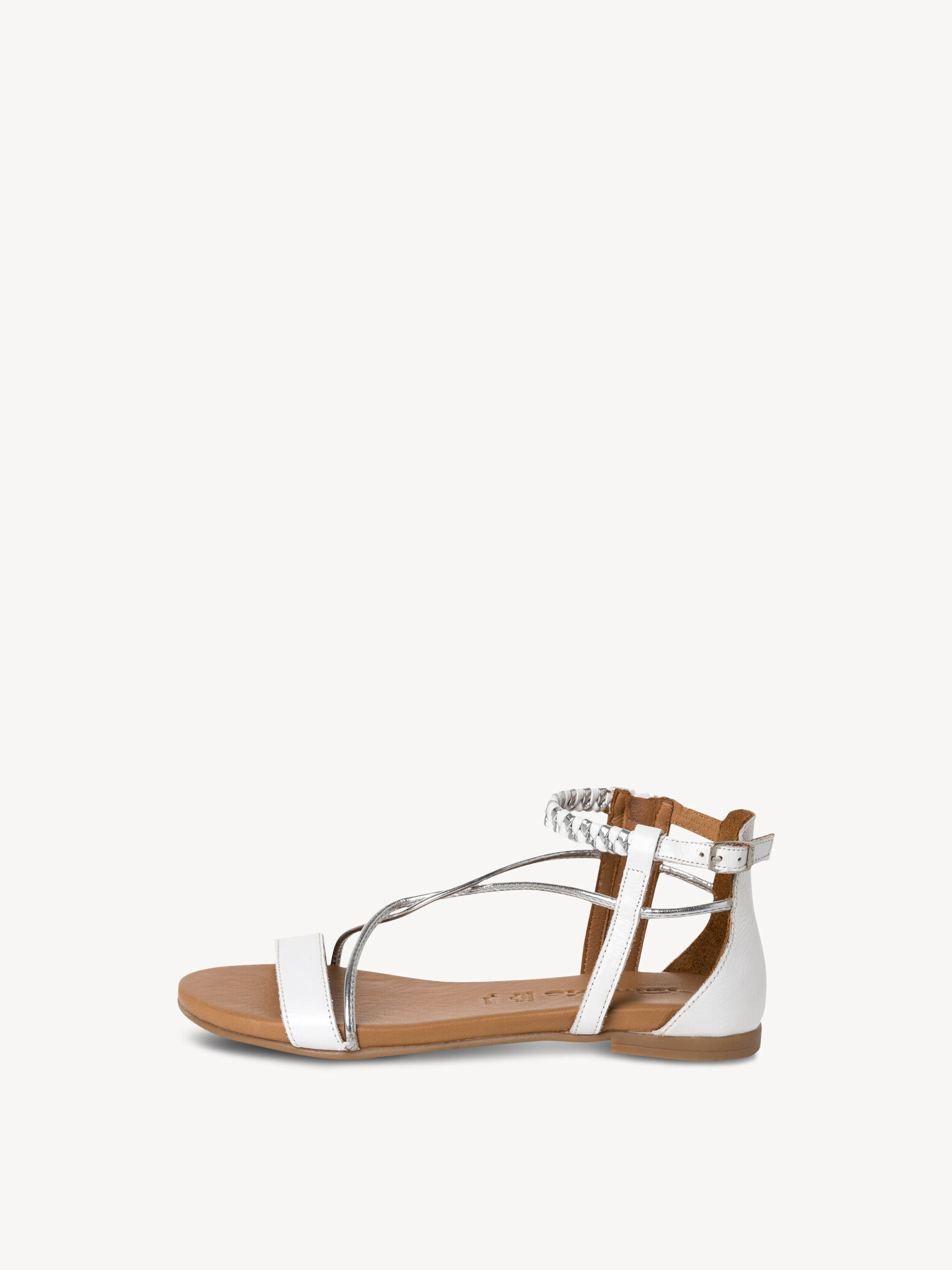 Leather Sandal - White