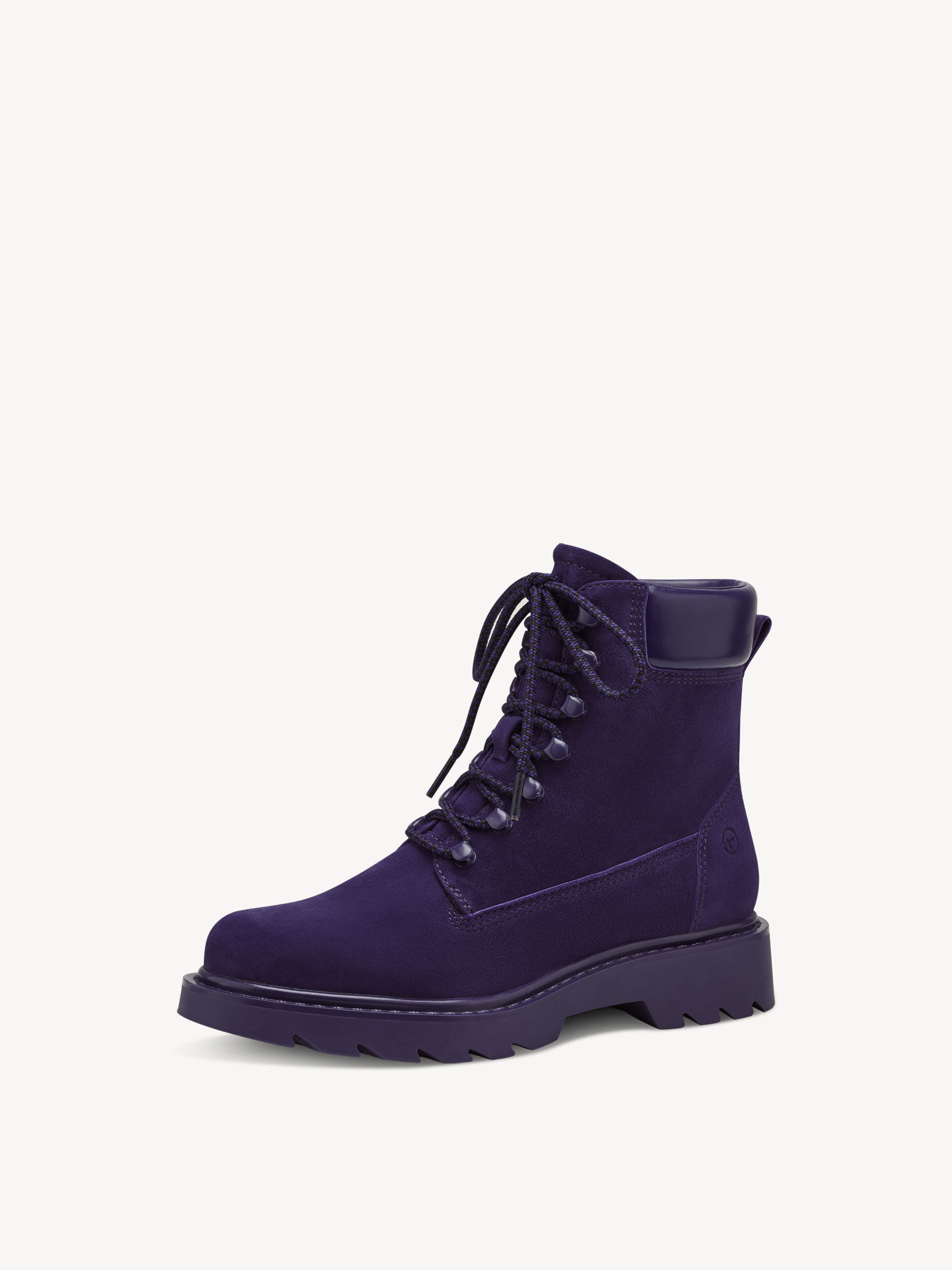 Leather Bootie - Purple