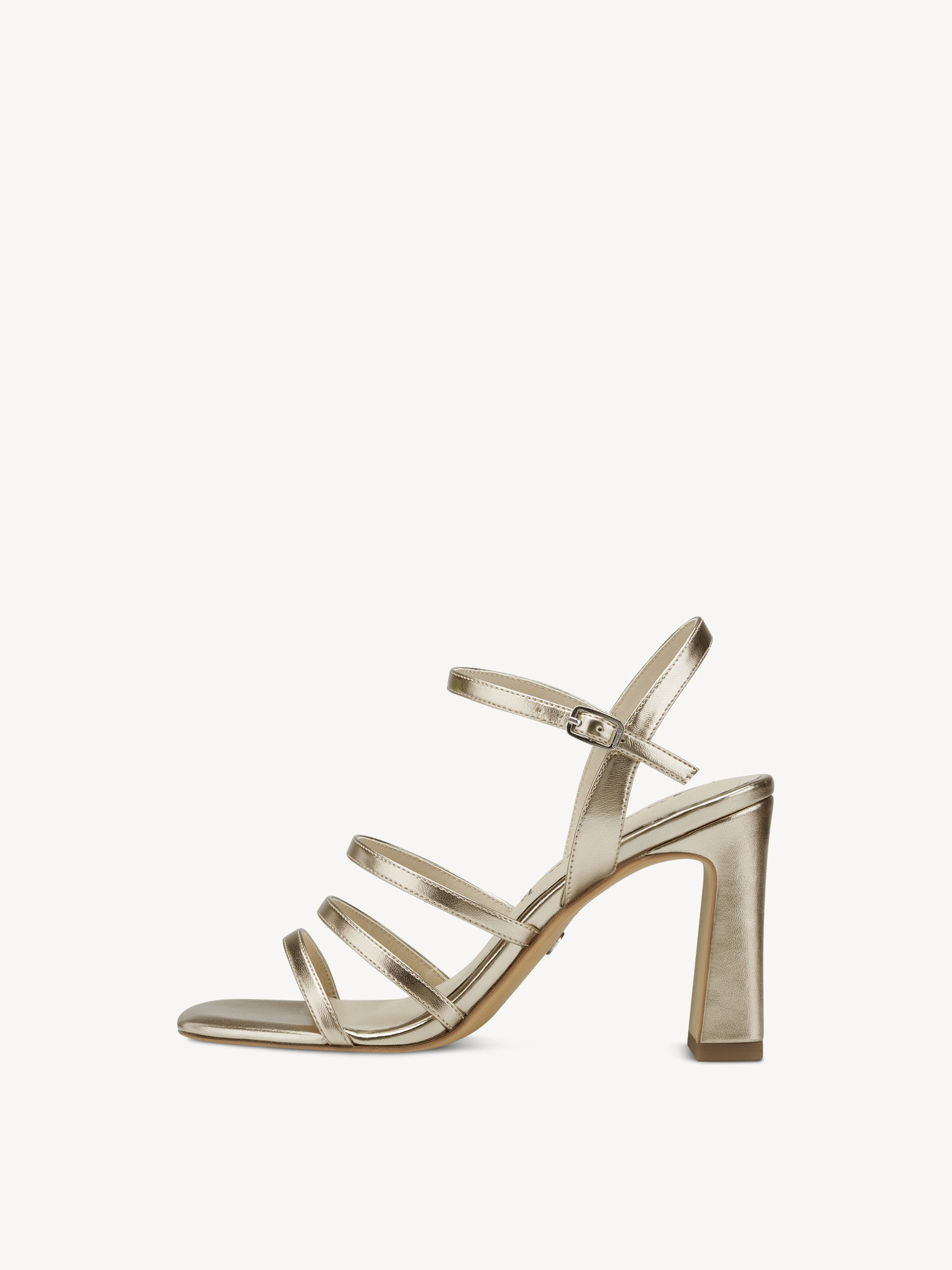 Heeled Sandal - Metallic