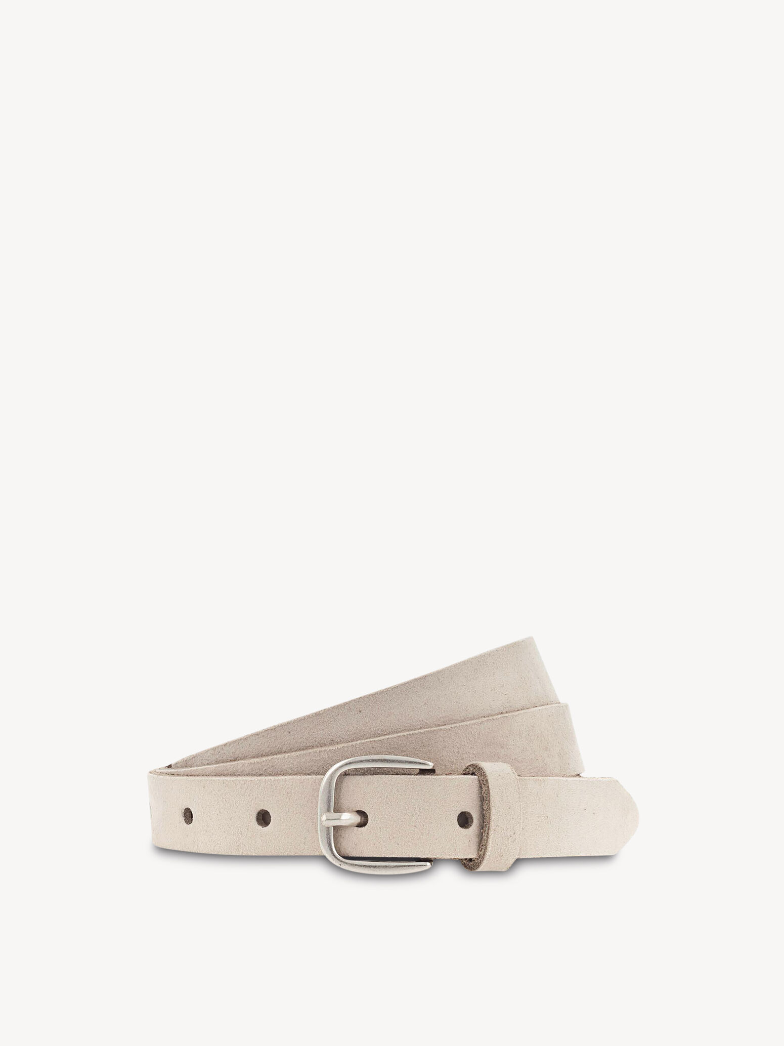 Leather Belt - Beige
