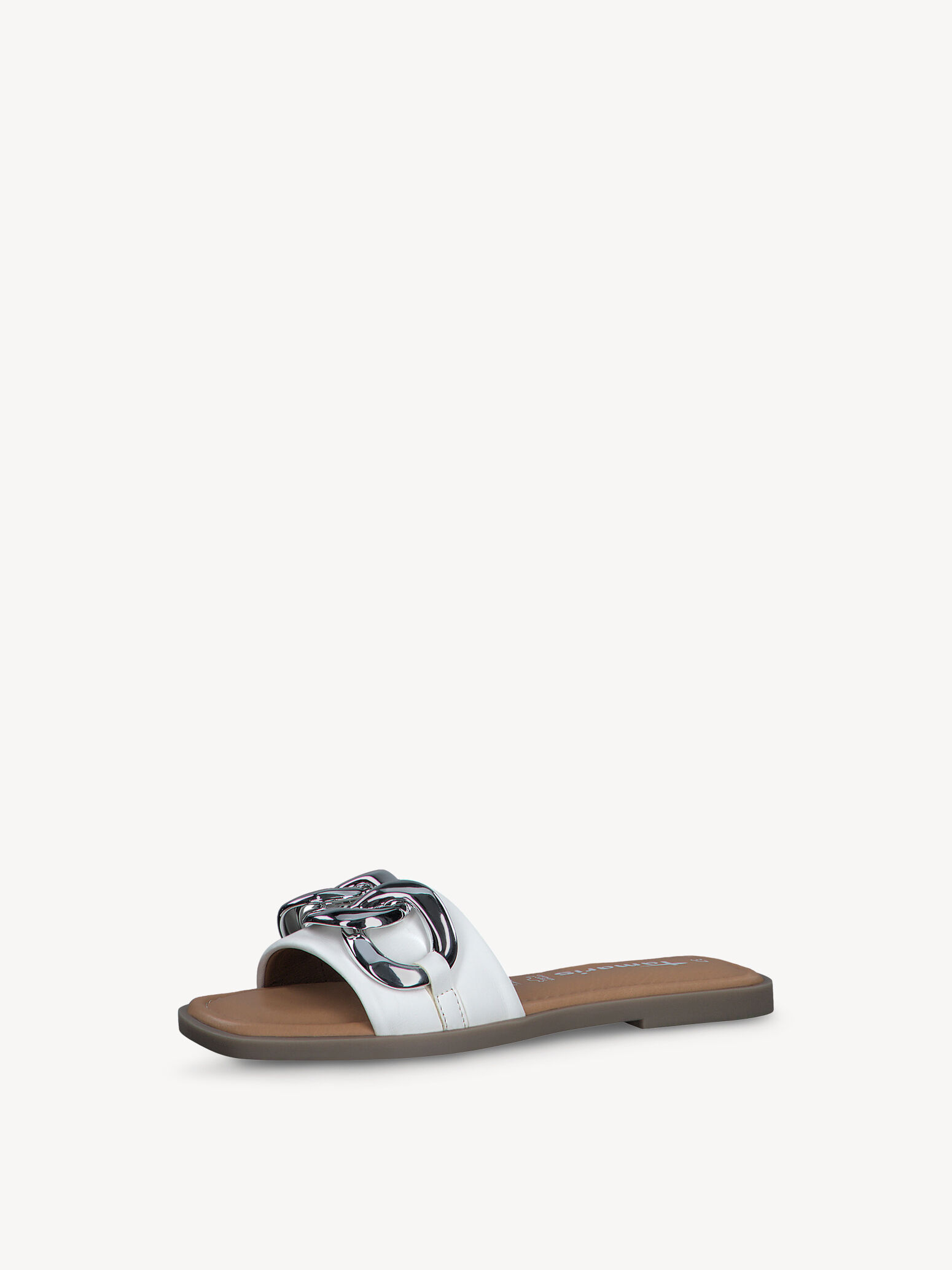 Leather Mule - White